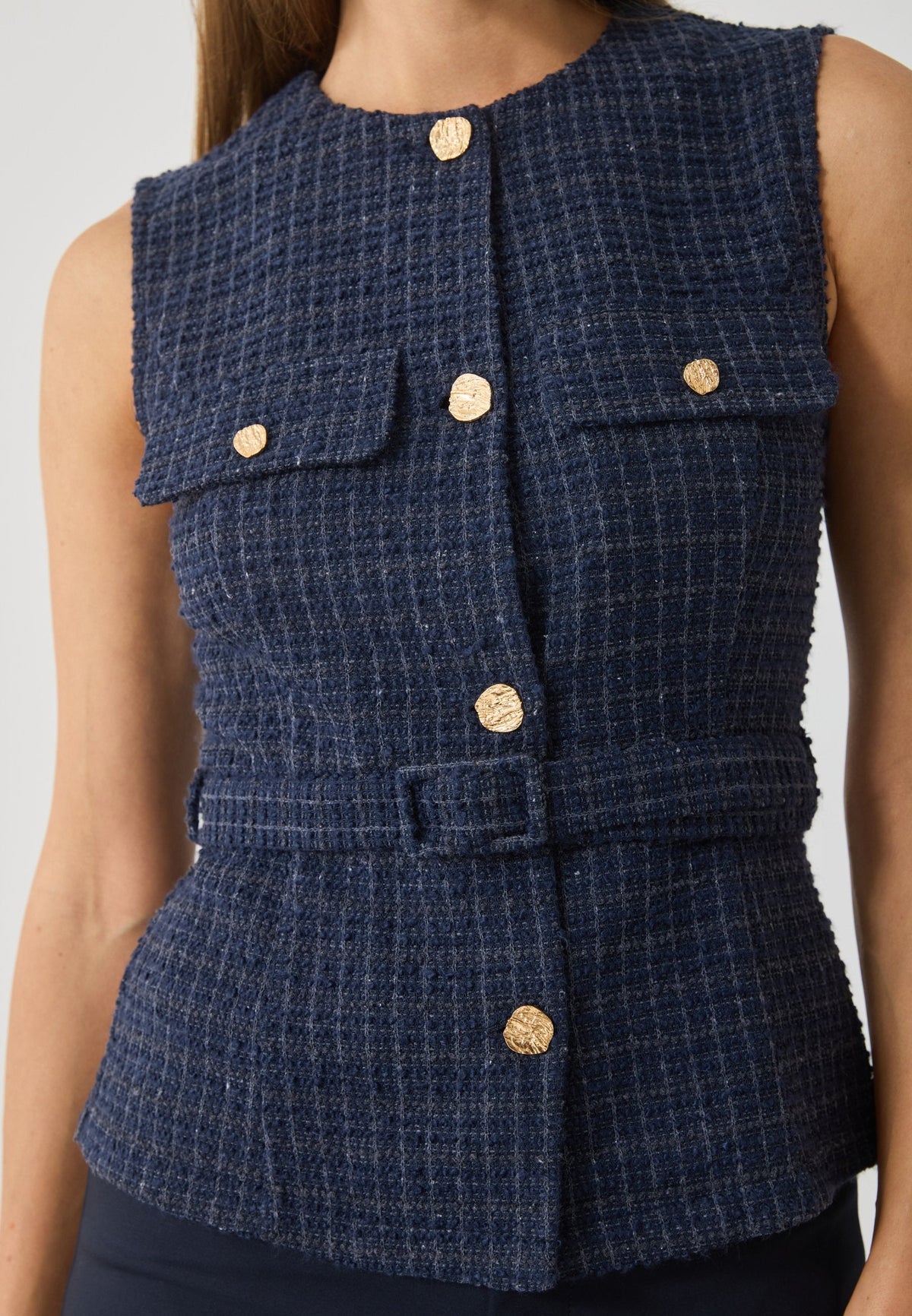 Anna Field Waistcoat - Navy Blazer Blue