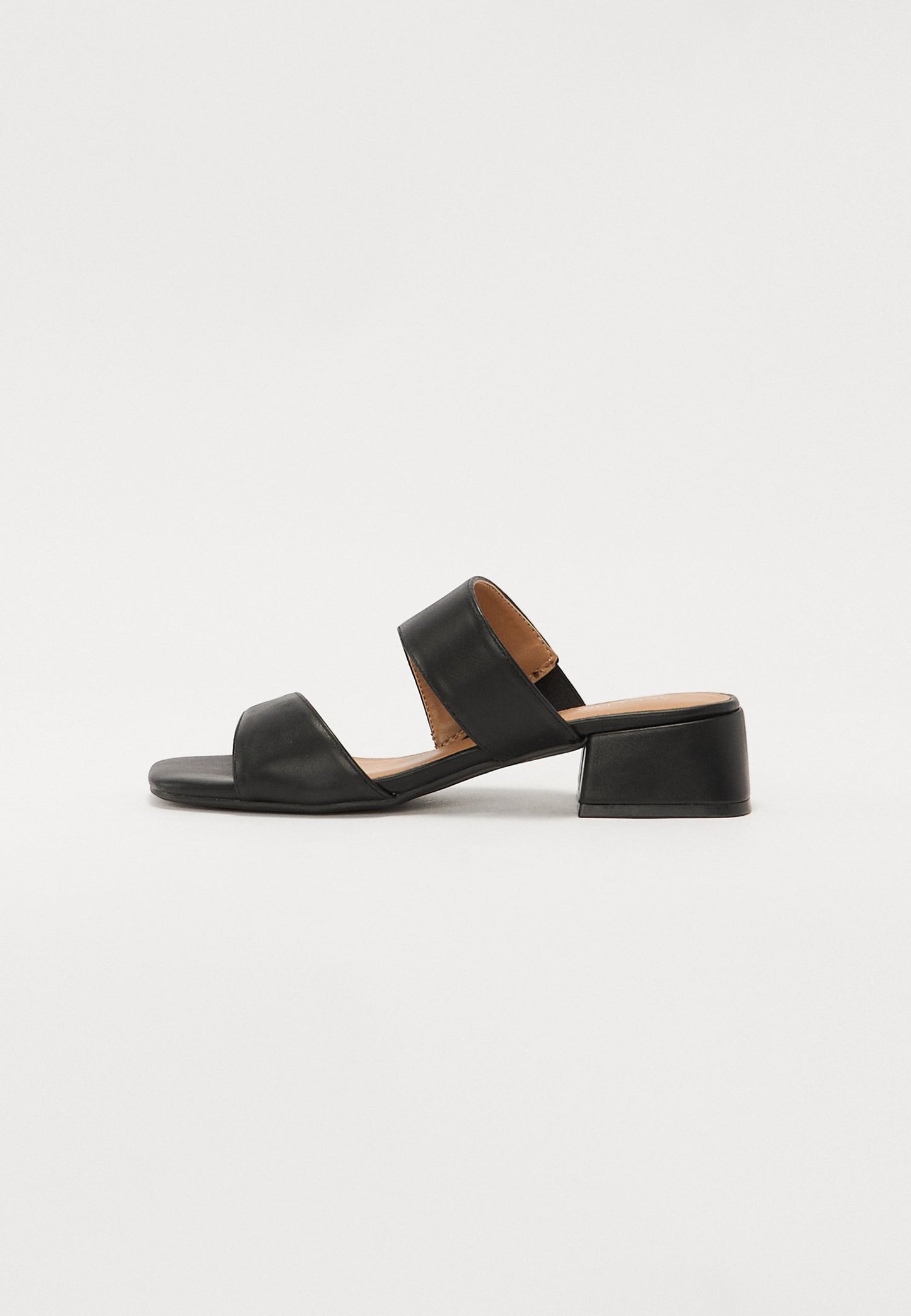 Anna Field Heeled Mules - Silver Coloured