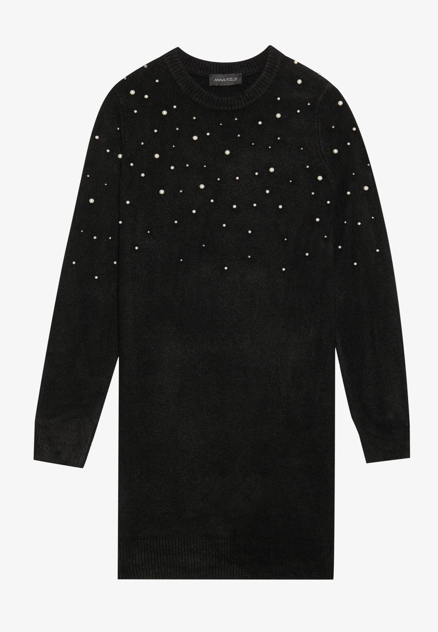 Anna Field Jumper Dress - Mottled Beige/silver