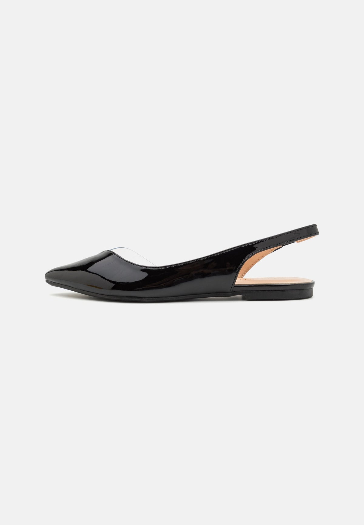 Anna Field Slingback Ballet Pumps - Dark Red