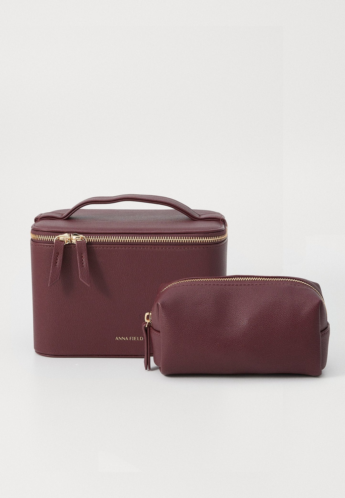 Anna Field Wash Bag - Dark Brown