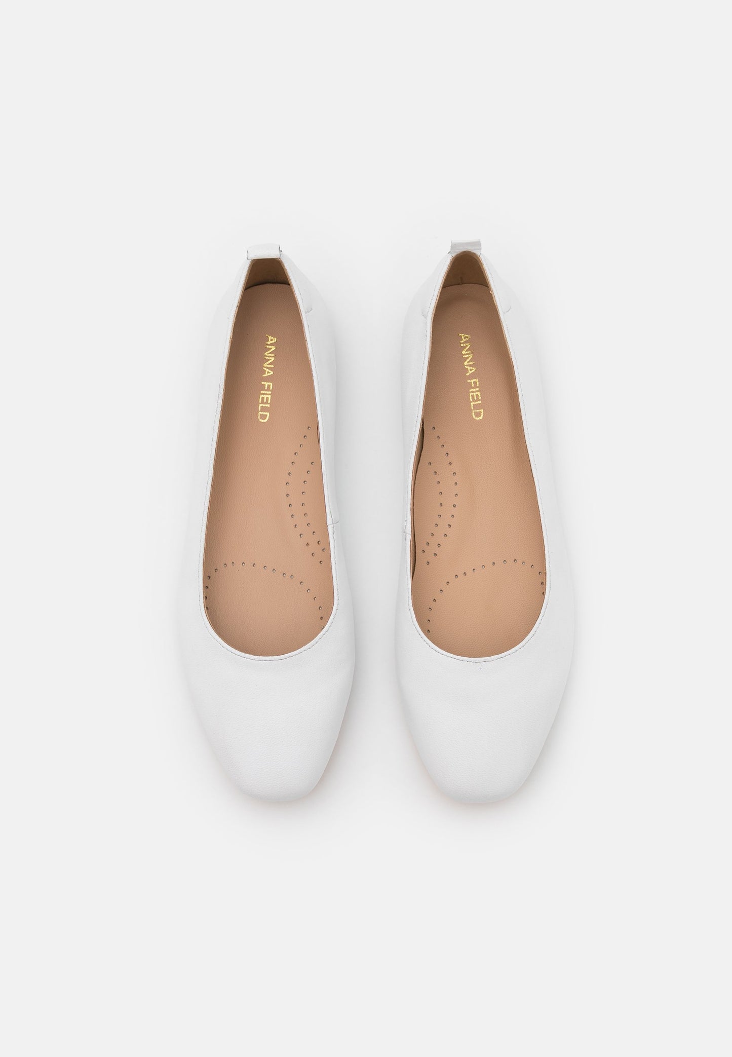 Anna Field Leather Comfort - Ballet Pumps - White