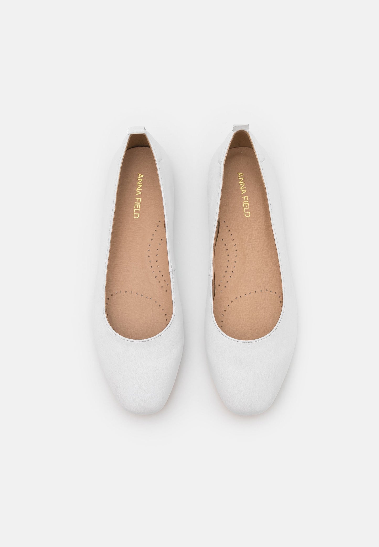 Anna Field Leather Comfort - Ballet Pumps - White
