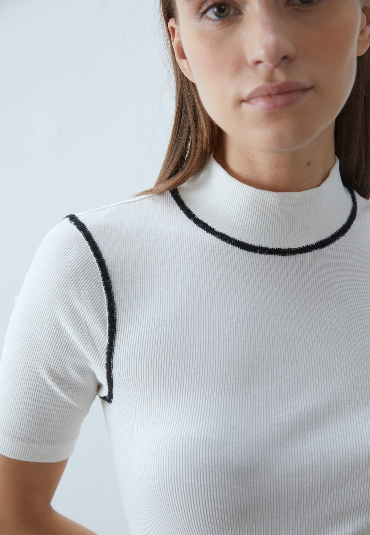 Anna Field 2 PACK - Basic T-shirt - Off-white/black
