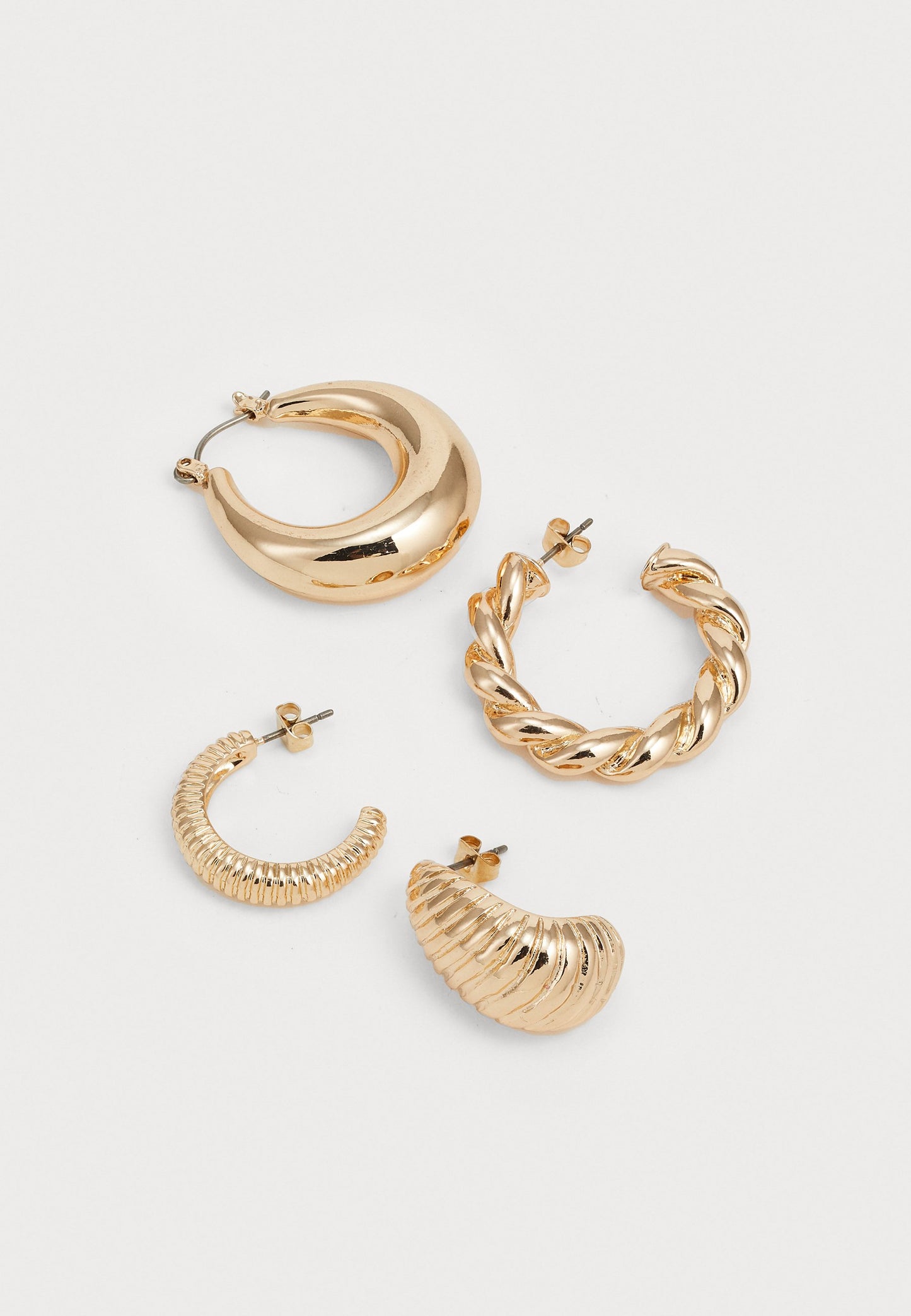 Anna Field SET - Earrings - Shiny Gold-coloured