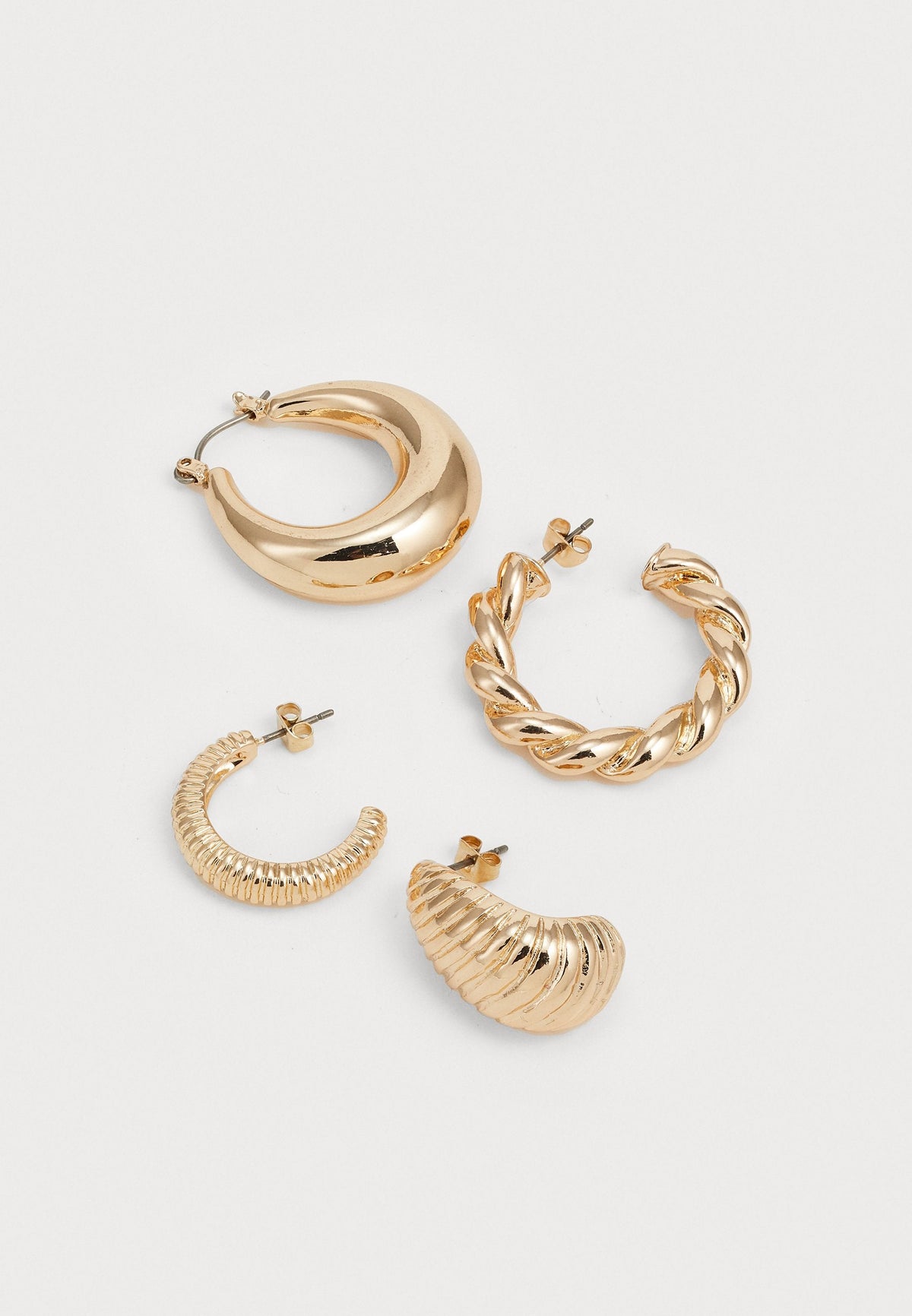 Anna Field SET - Earrings - Shiny Gold-coloured