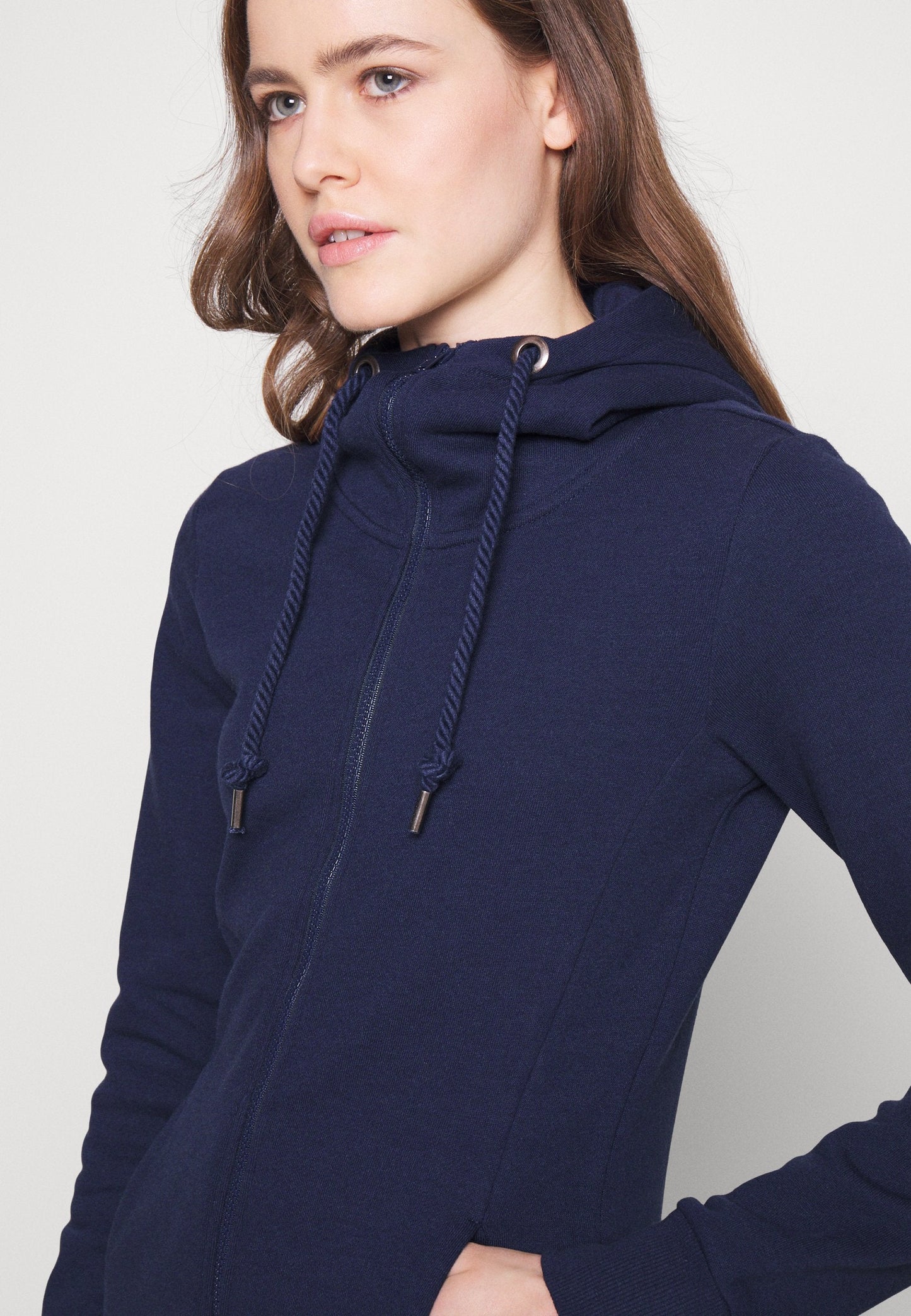 Zip-Up Sweatshirt -Dark Blue