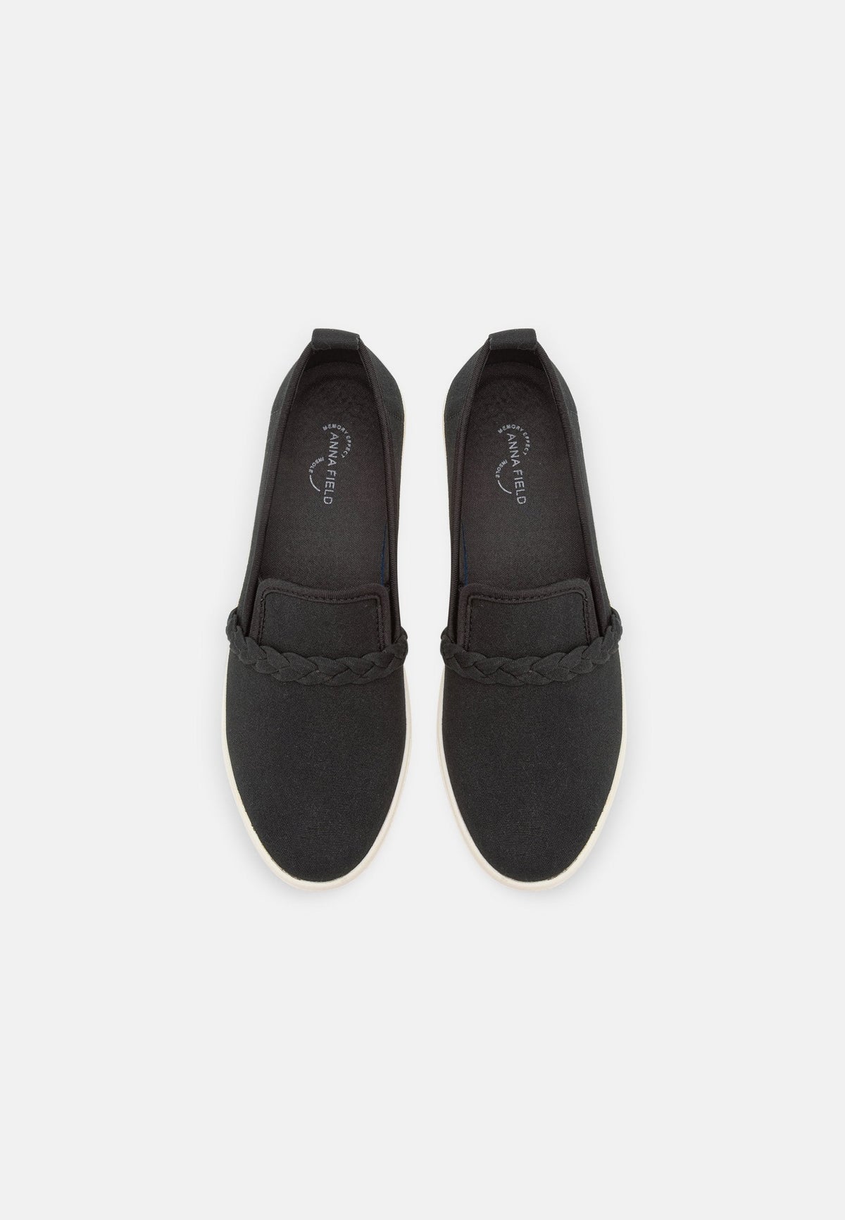 Anna Field Slip-Ons - Black