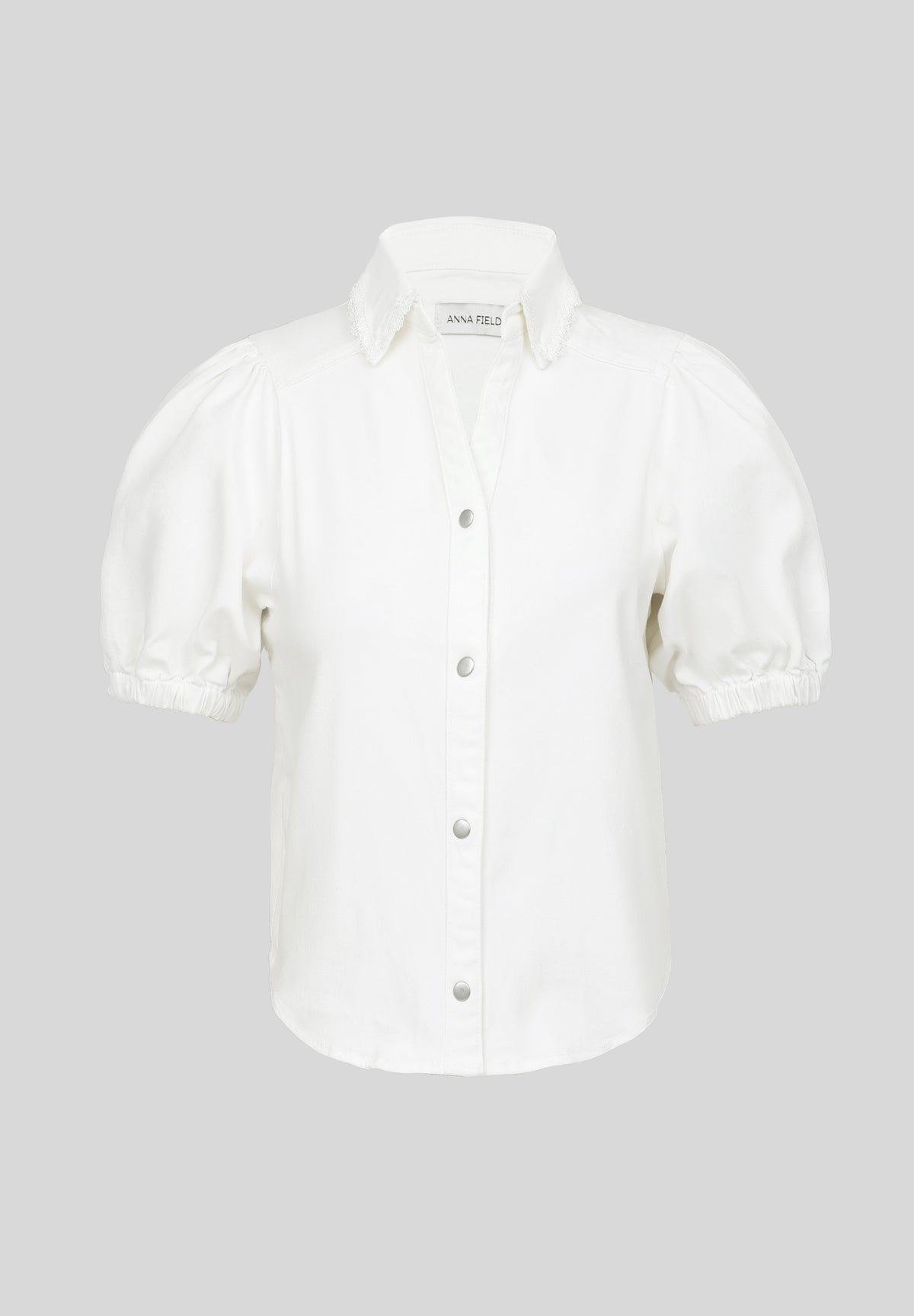 Anna Field DENIM - Button-down Blouse - Light Blue Wash