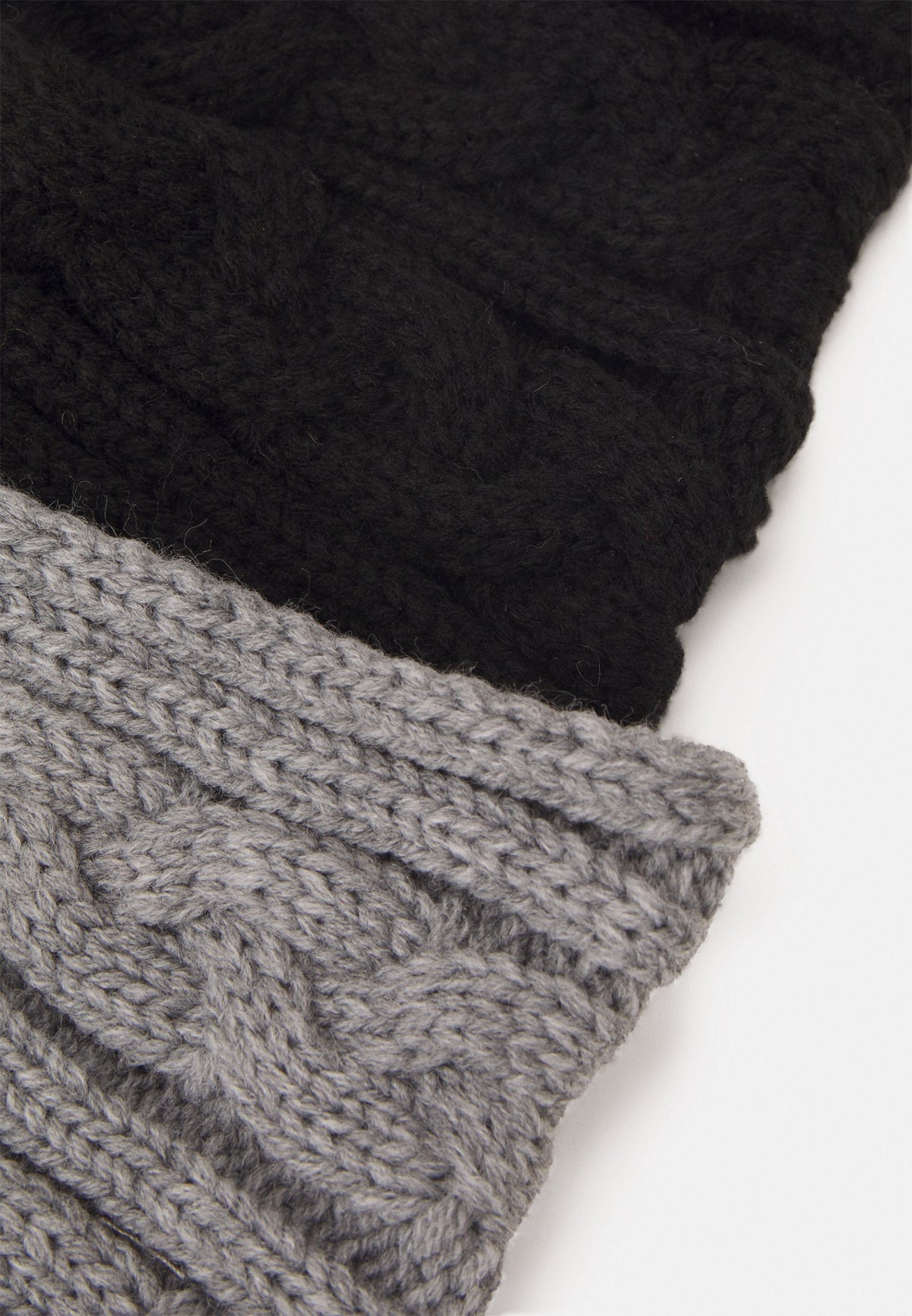 Anna Field 2 PACK - Ear Warmers - Black/grey
