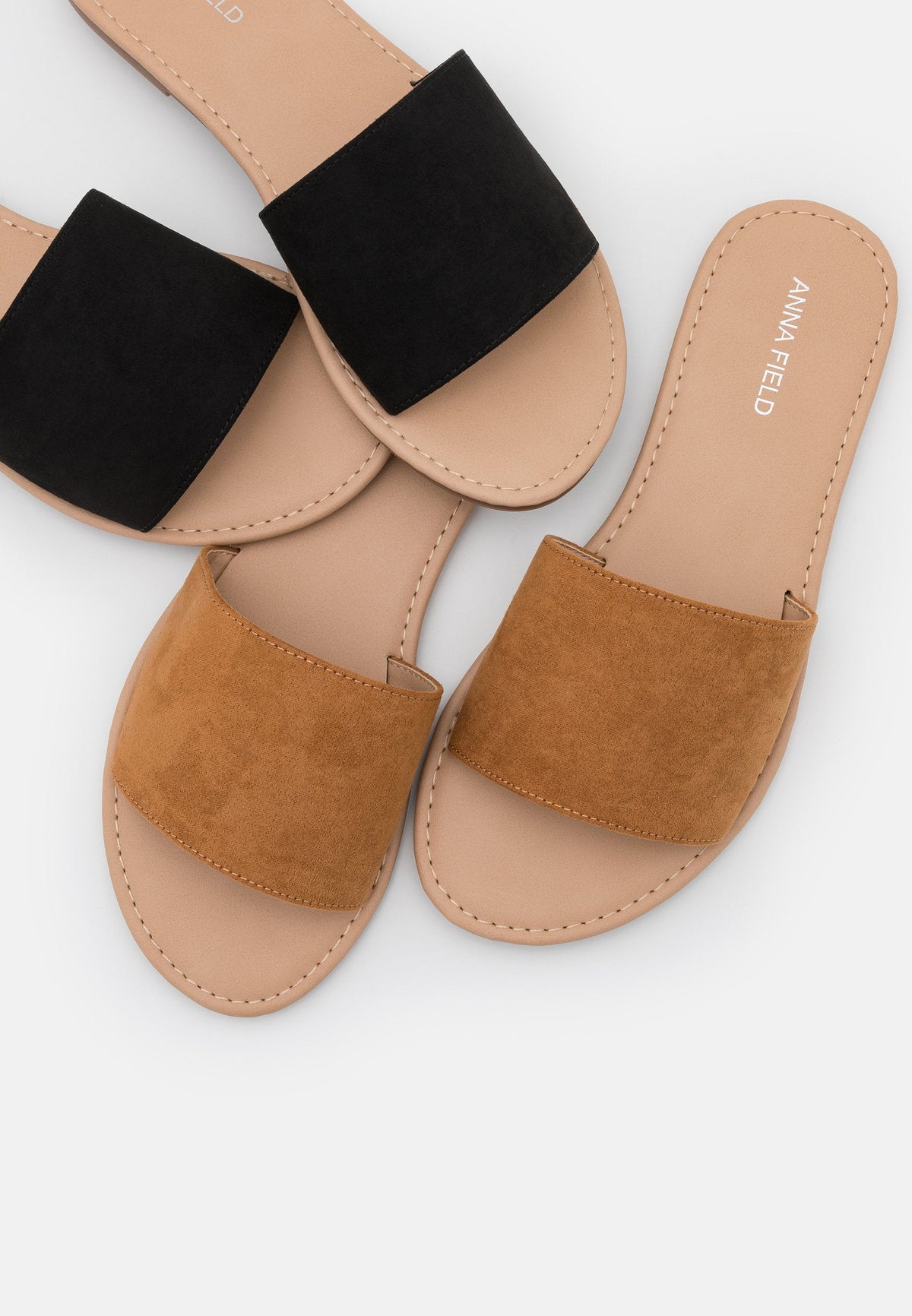 Anna Field 2 Pack - Mules - Black/Cognac