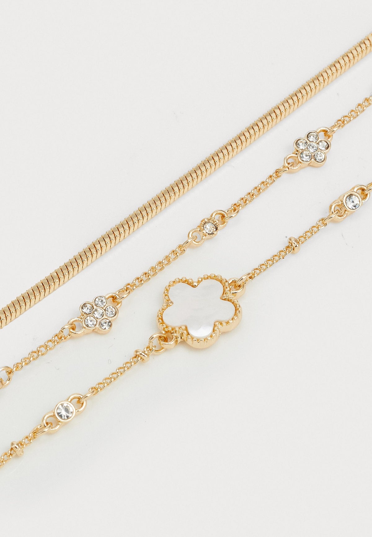 Anna Field 3 PACK - Bracelet - Gold-coloured