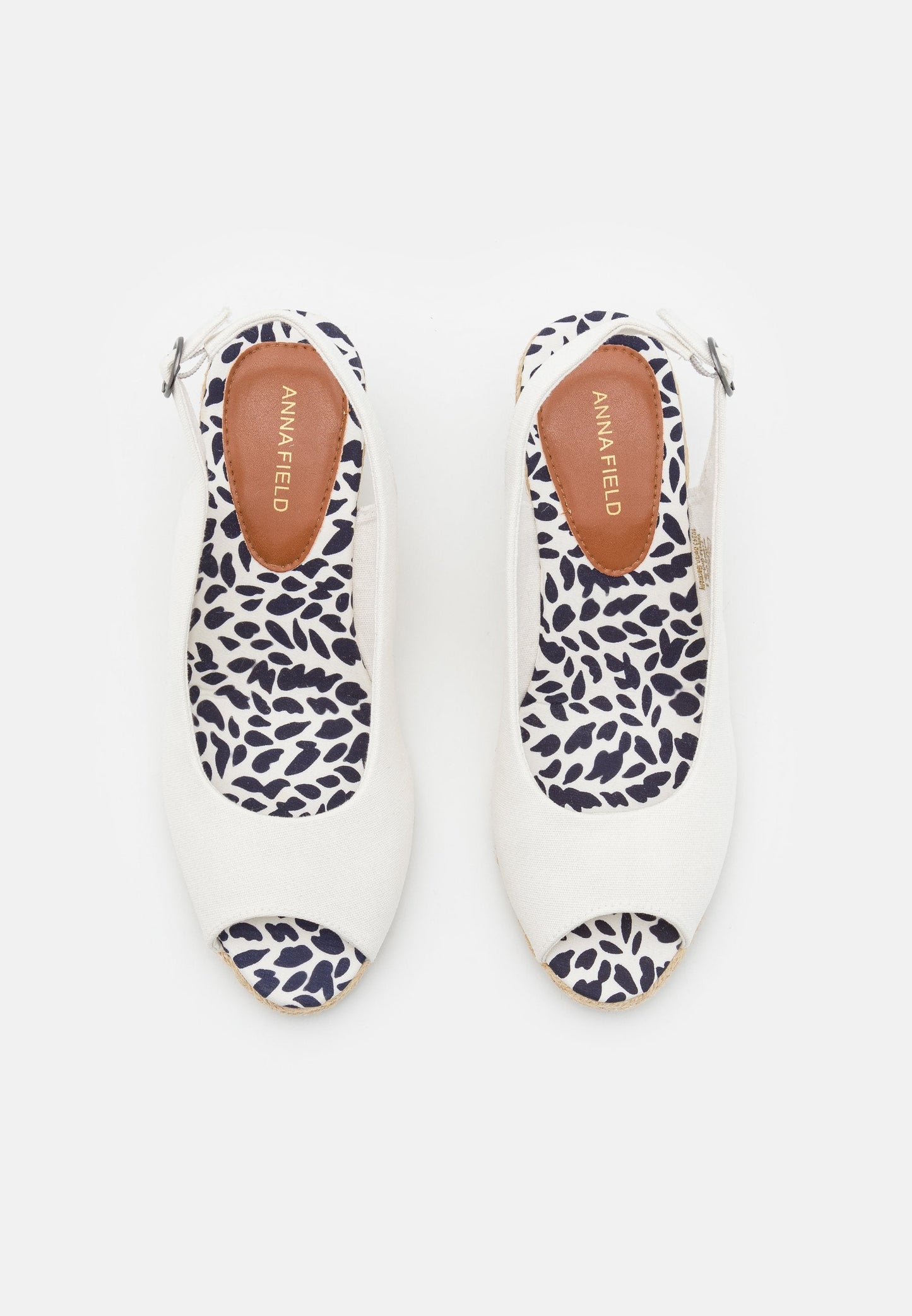 Anna Field Wedge Sandals - White