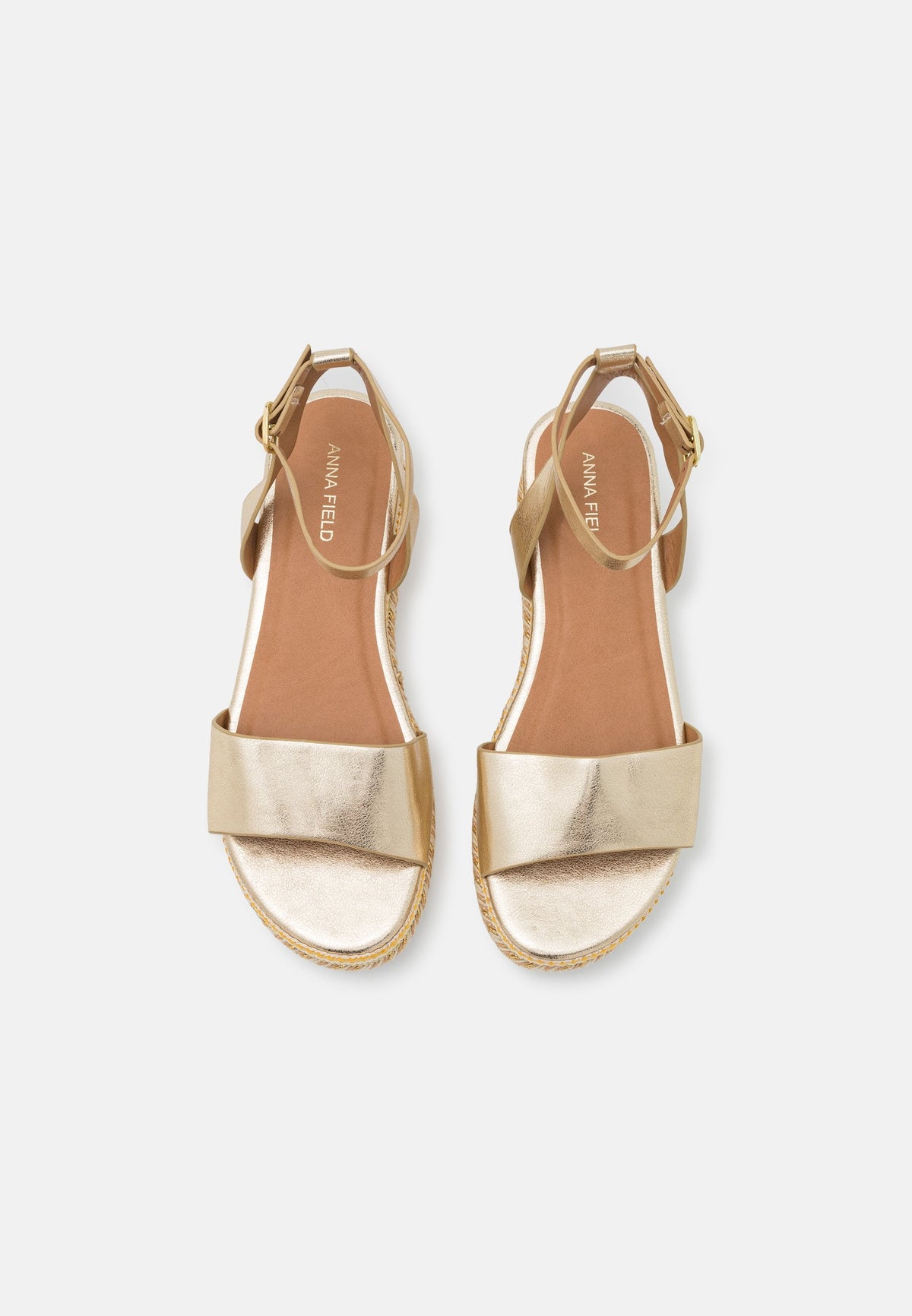 Anna Field Platform Sandals - Gold