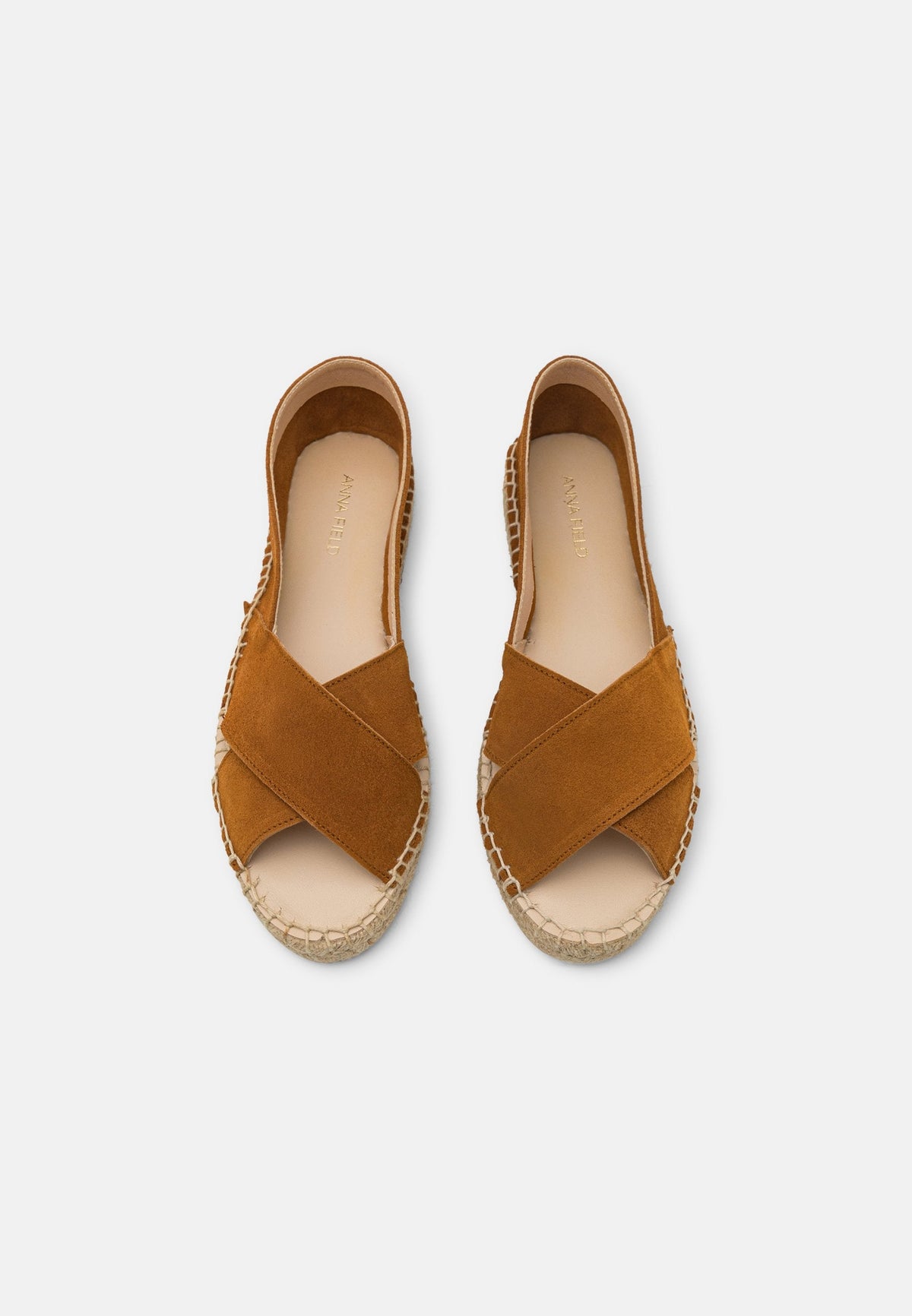 Anna Field Leather - Peeptoe Ballet Pumps