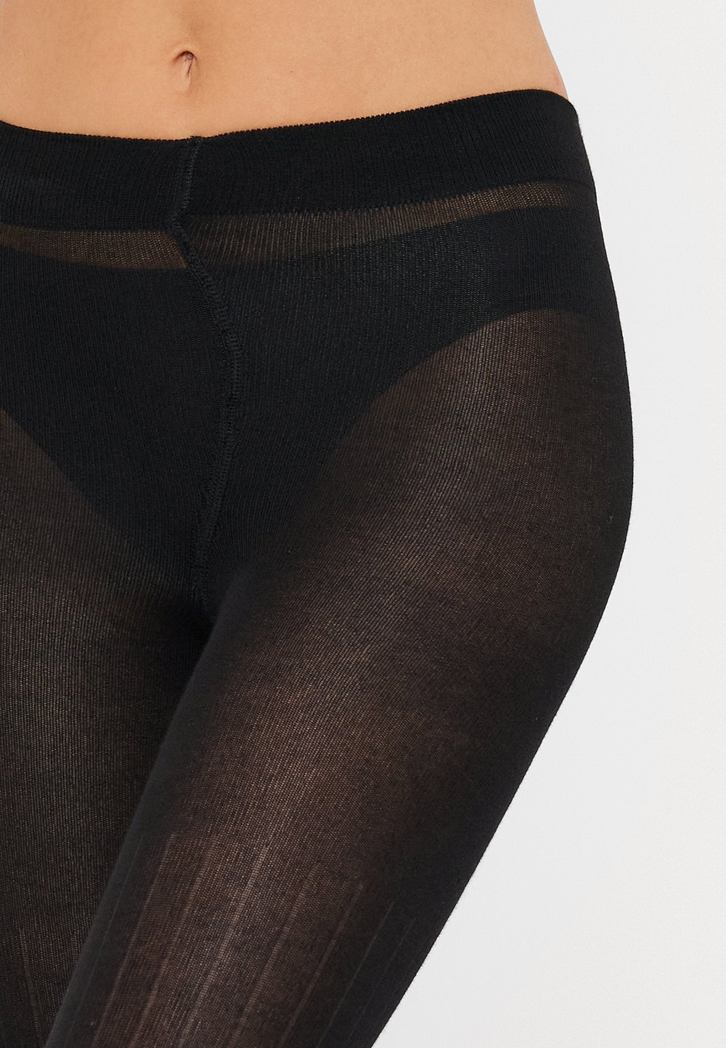 Anna Field RIBBED MODAL BLEND KNITTED TIGHTS 2 PACK - Tights - Black