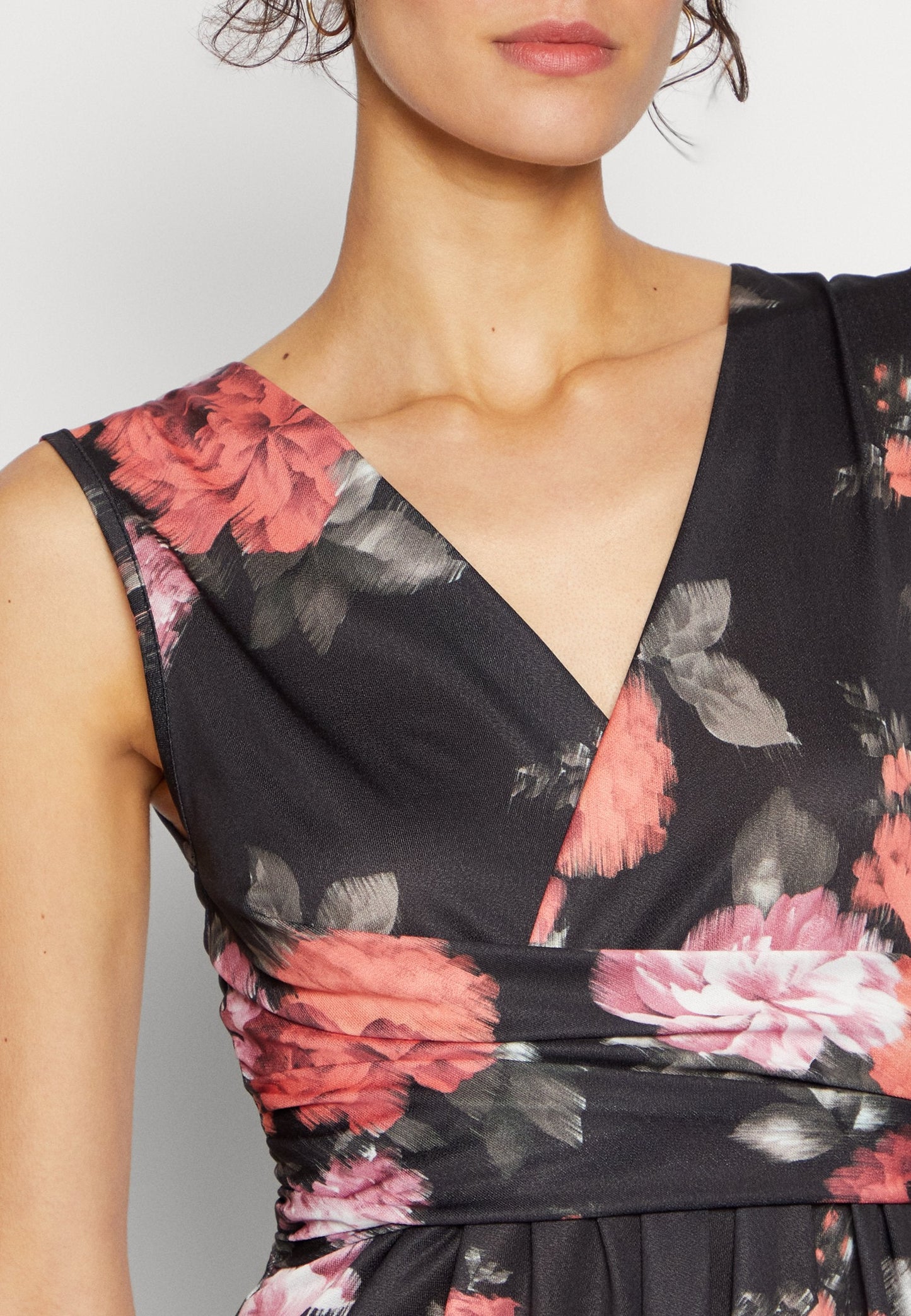 Anna Field Jersey Dress - Black/Multi-Coloured