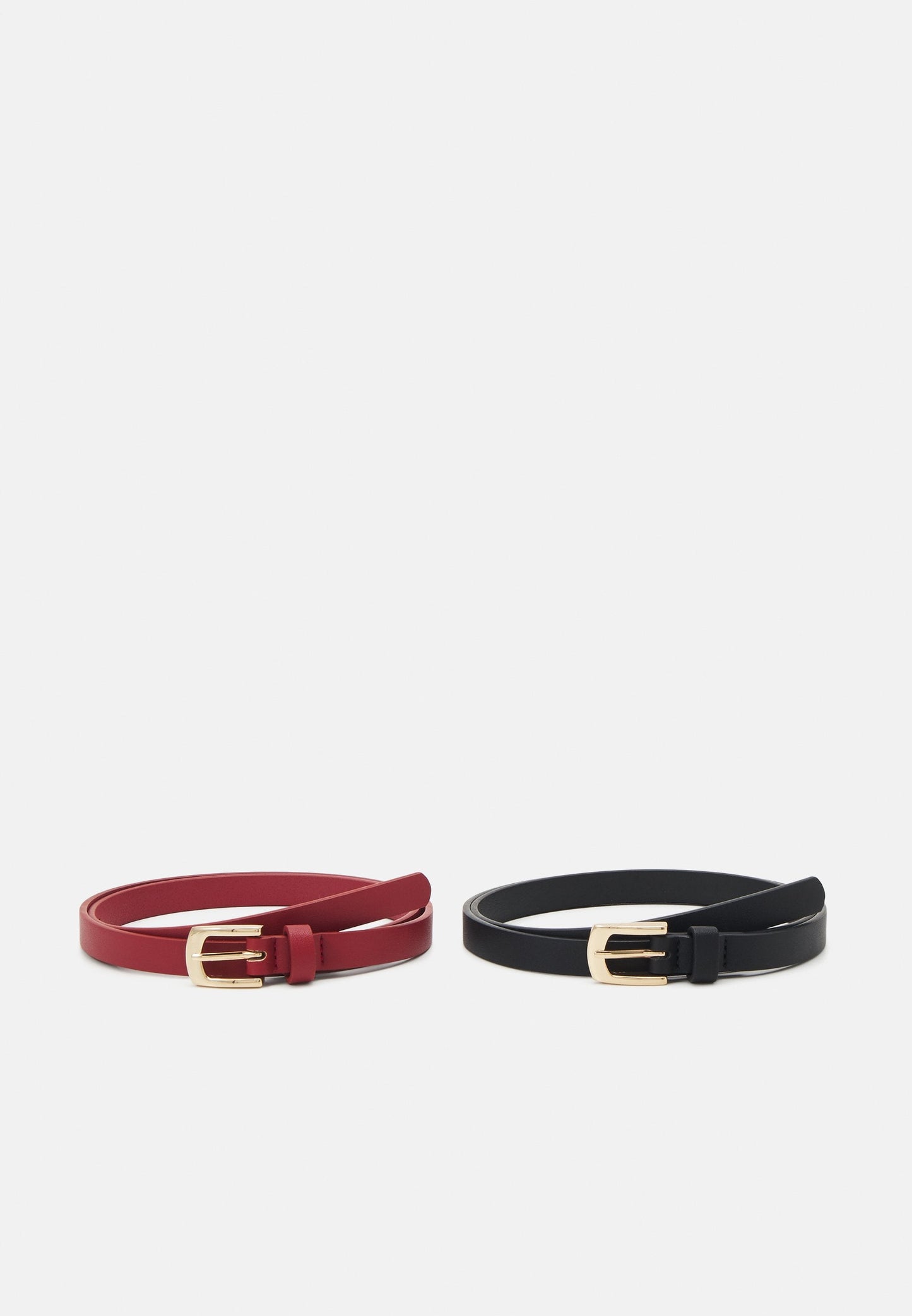 Anna Field 2 PACK - Belt - Black/taupe