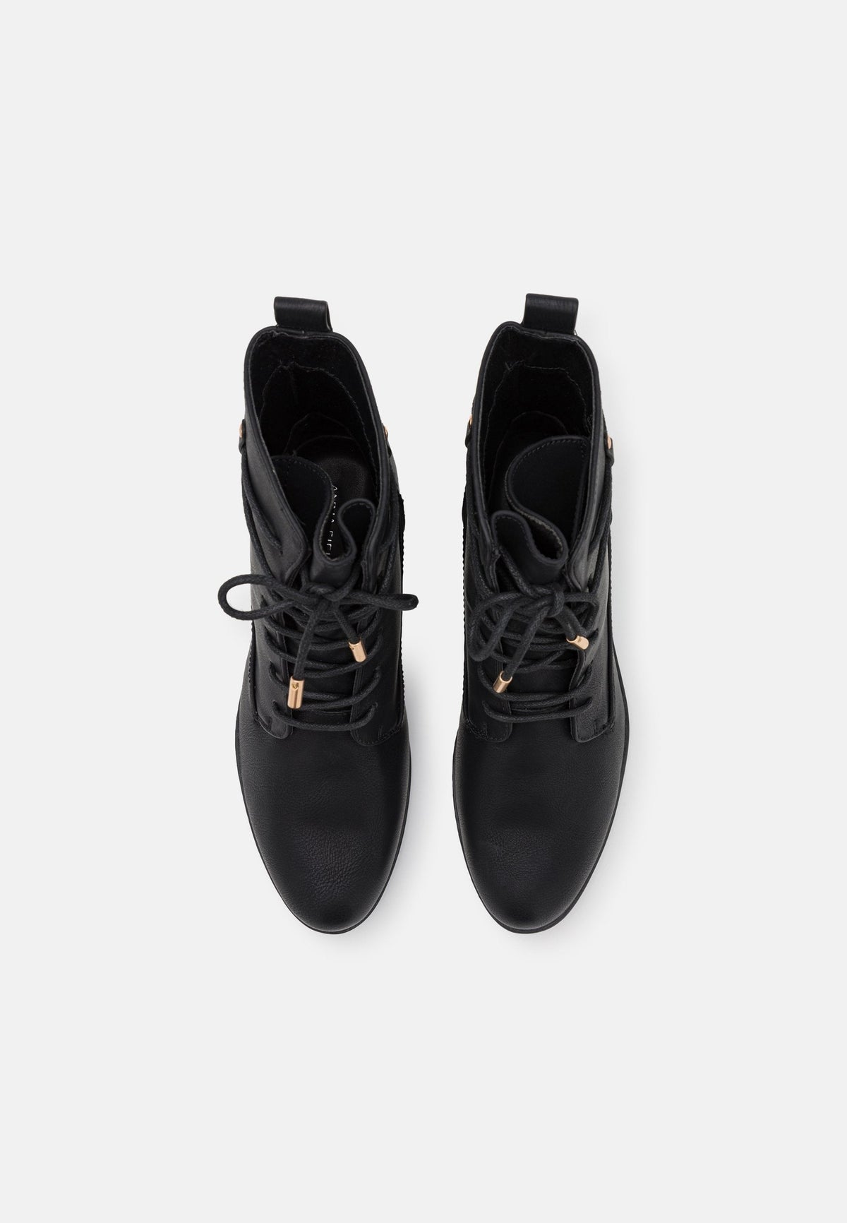 Anna Field Lace-Up Ankle Boots - Black