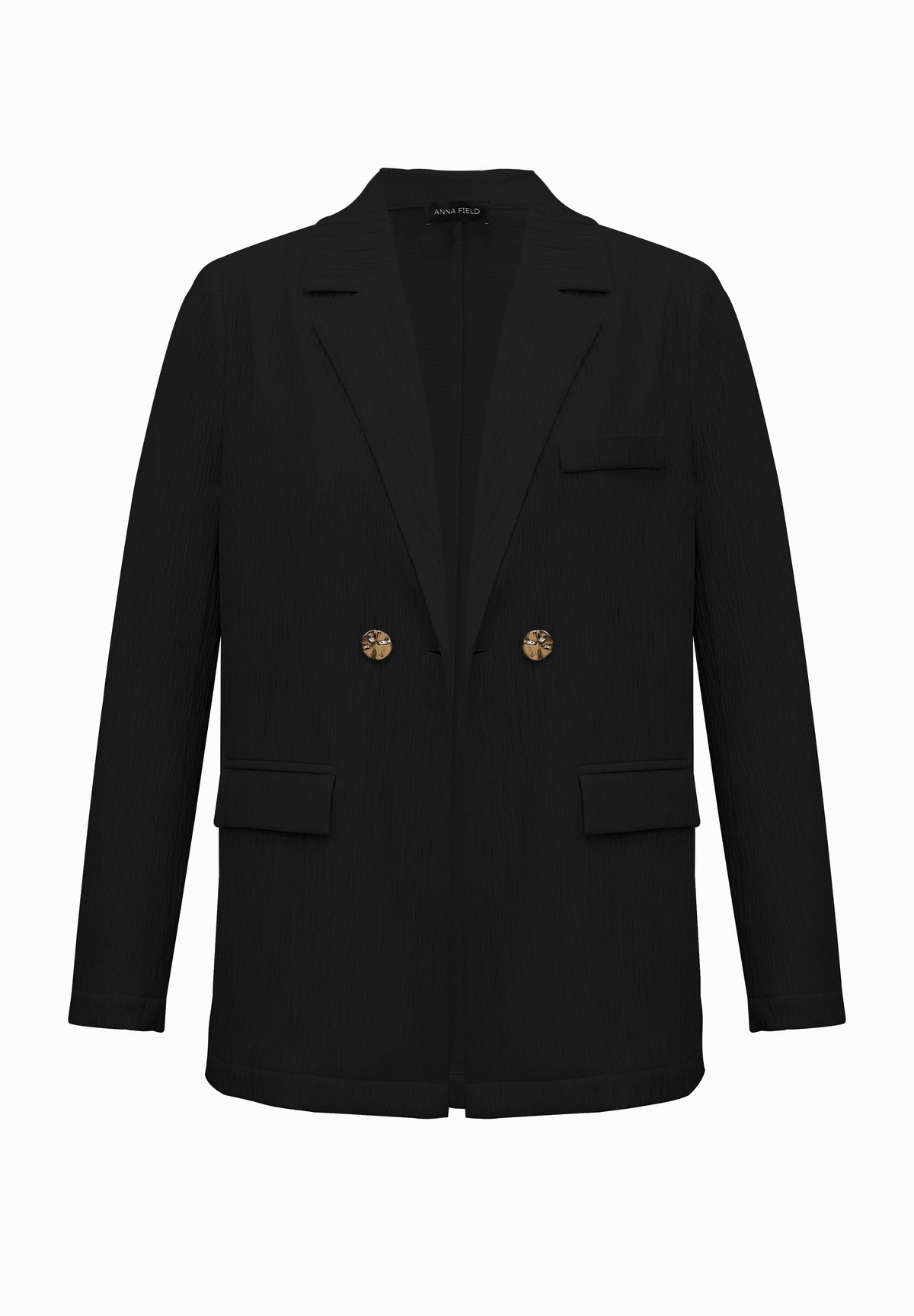 Anna Field TEXTURED CRINKLED - Blazer - Cream