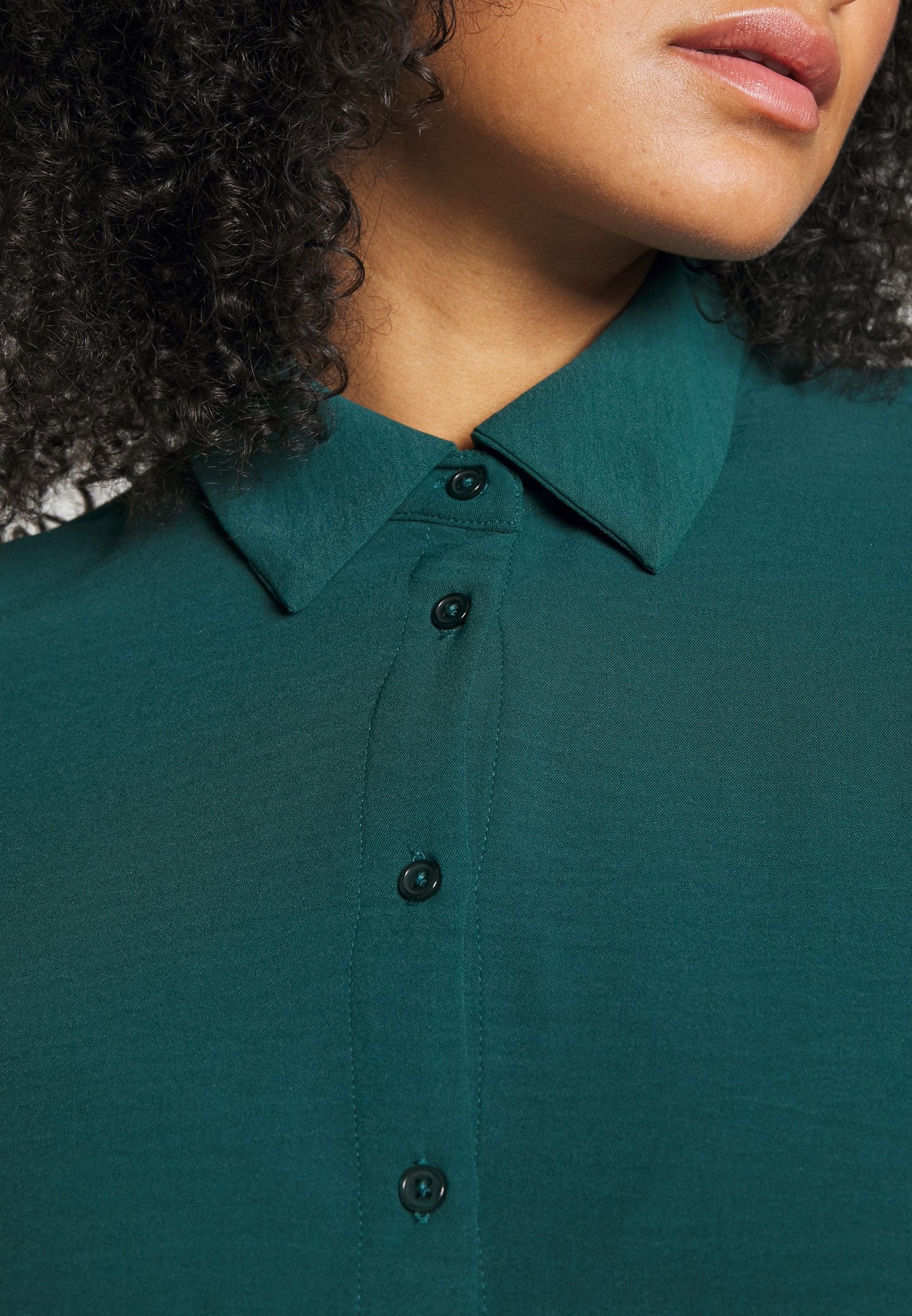Shirt Dress - Dark Green