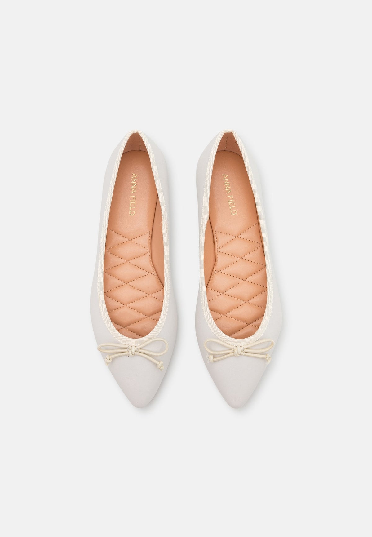 Anna Field Ballet Pumps - White