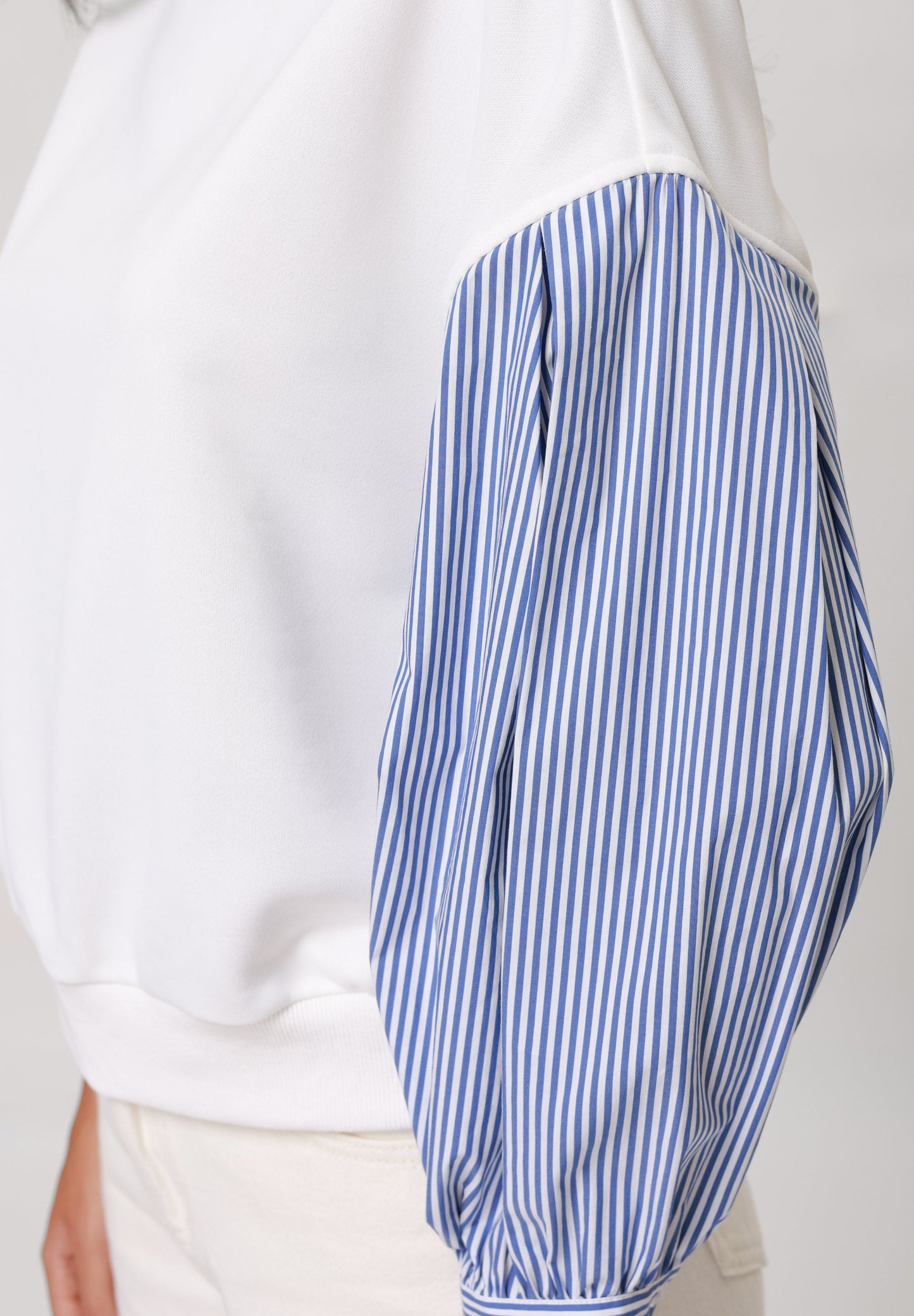 Anna Field Sweatshirt - White/blue
