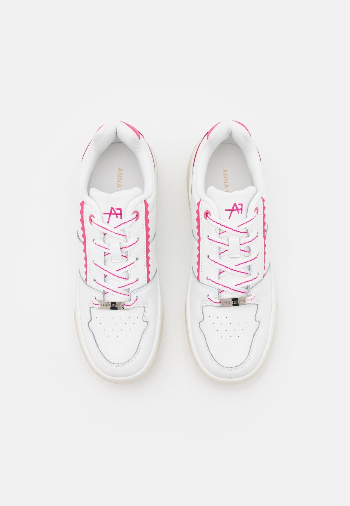 Anna Field Leather - Trainers - White/Pink