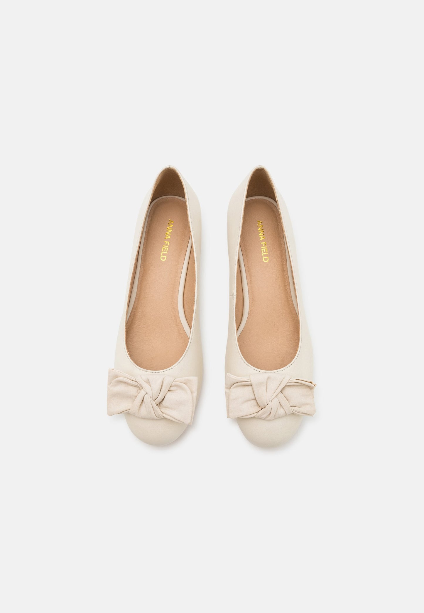 Leather Wide Fit - Ballet Pumps - White