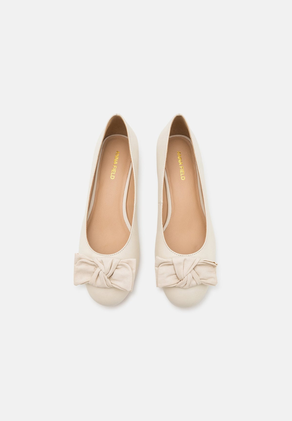 Leather Wide Fit - Ballet Pumps - White