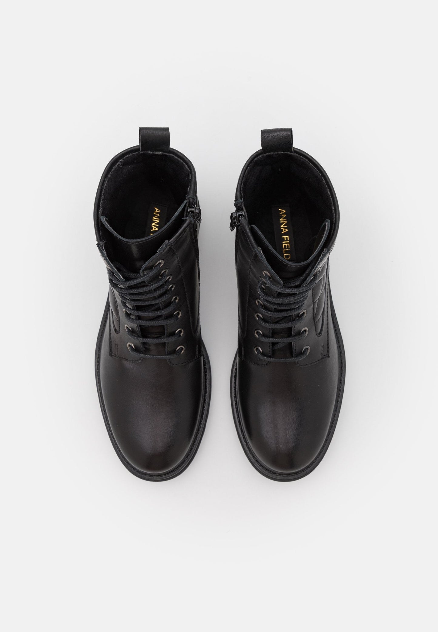 Anna Field Leather - Lace-Up Ankle Boots - Black