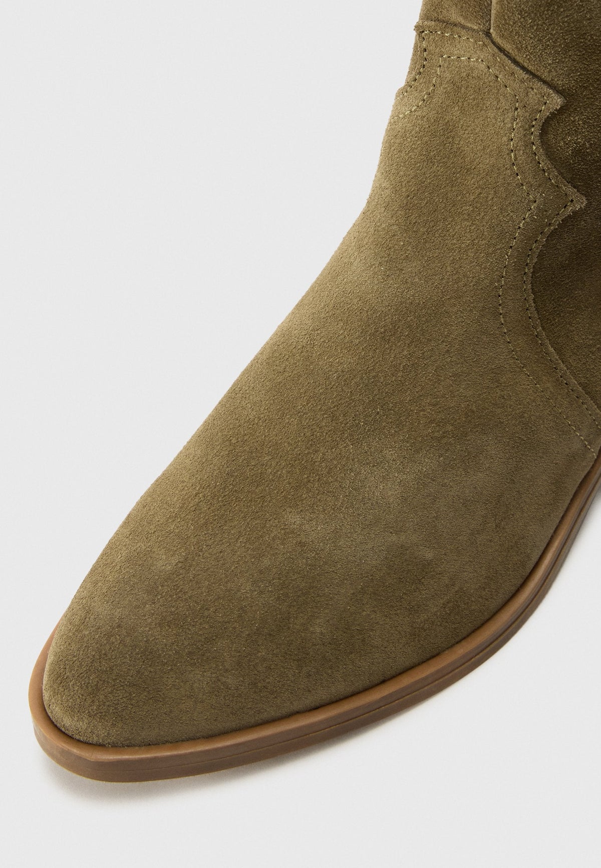 Anna Field LEATHER - Cowboy/biker Ankle Boot - Khaki