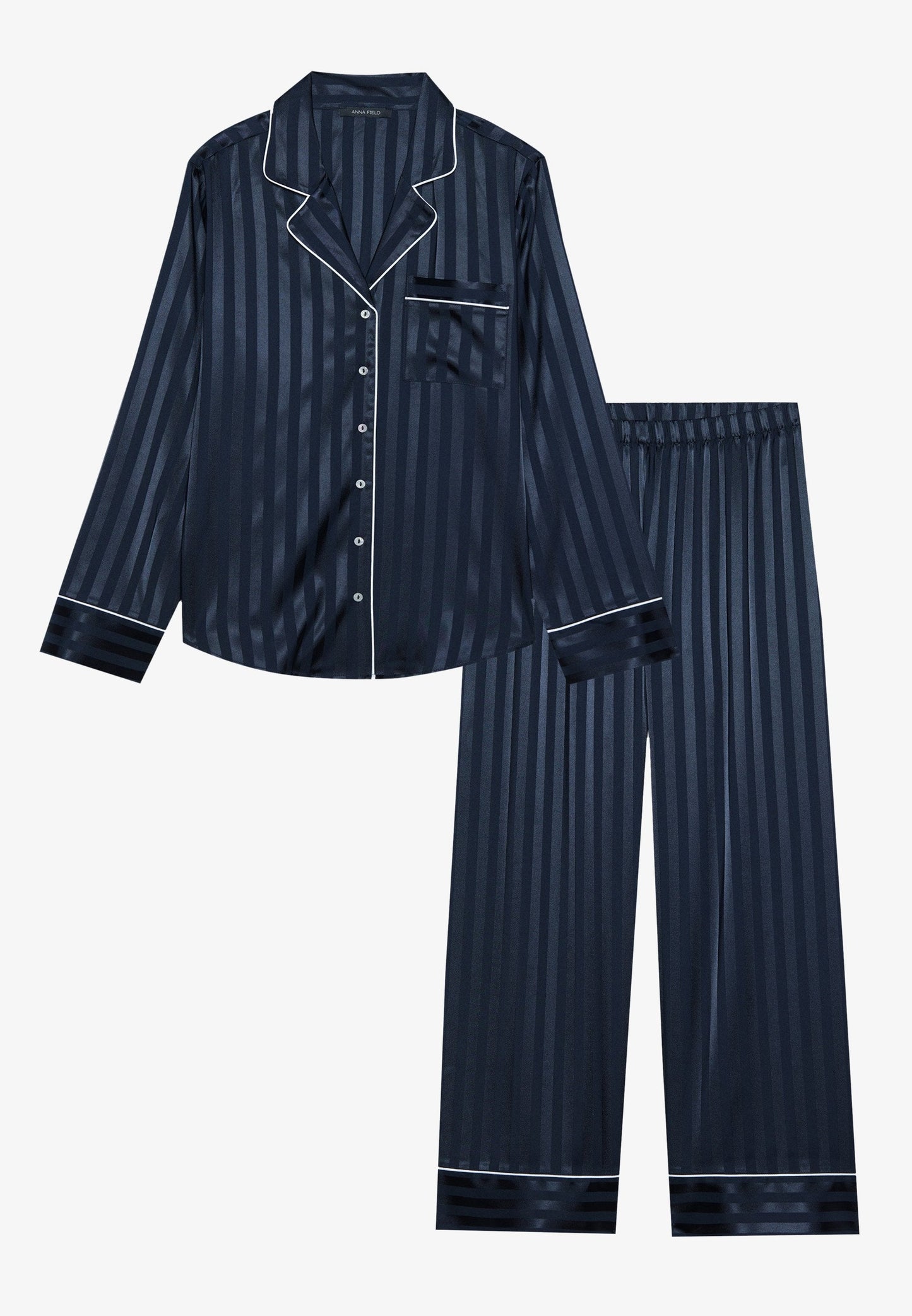Anna Field SET - Pyjamas - Dark Brown