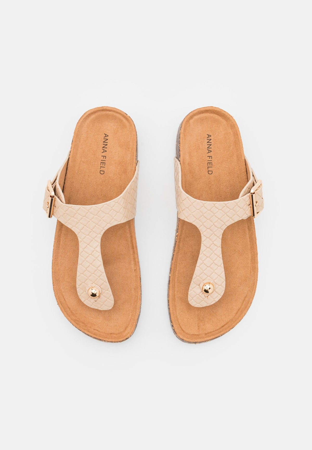 Anna Field T-Bar Sandals - Beige