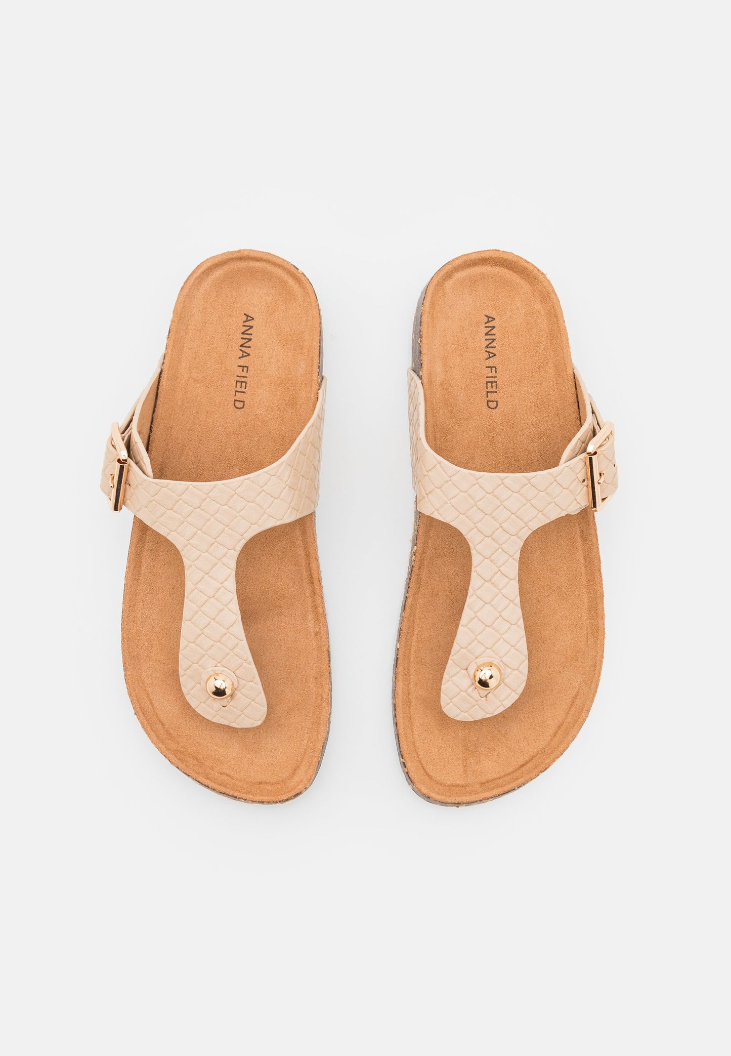 Anna Field T-Bar Sandals - Beige