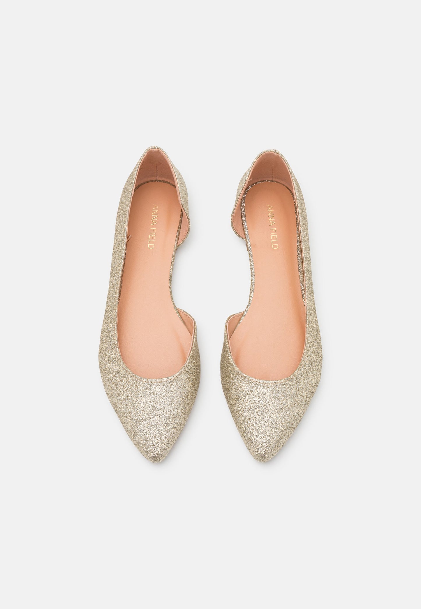 Anna Field Ballet Pumps - Gold