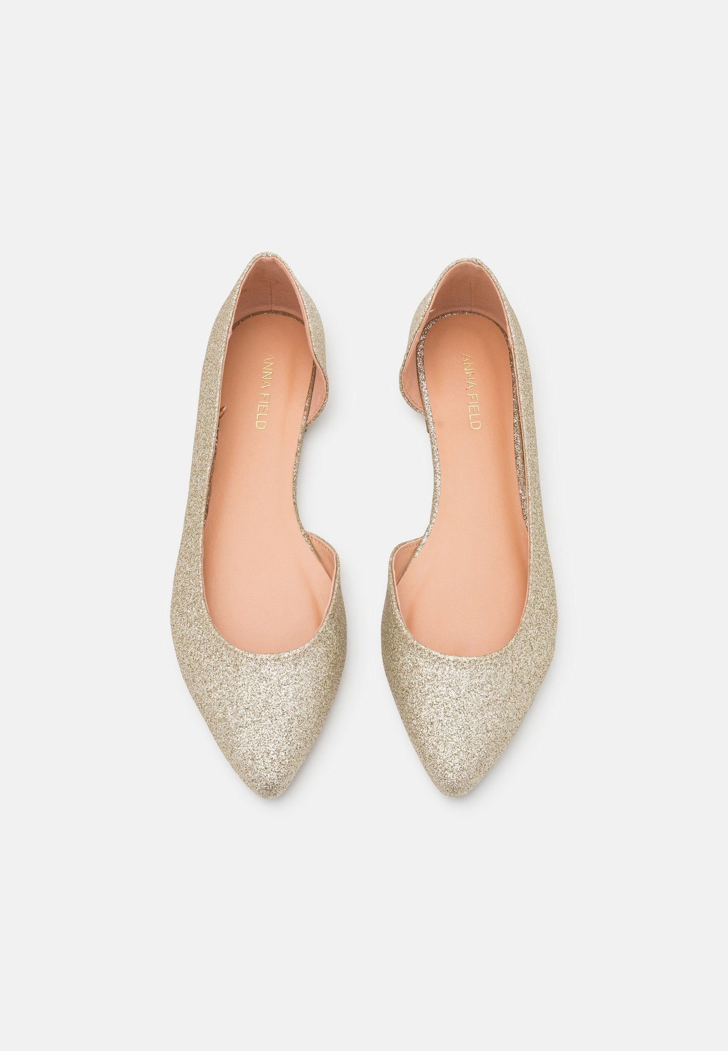 Anna Field Ballet Pumps - Gold