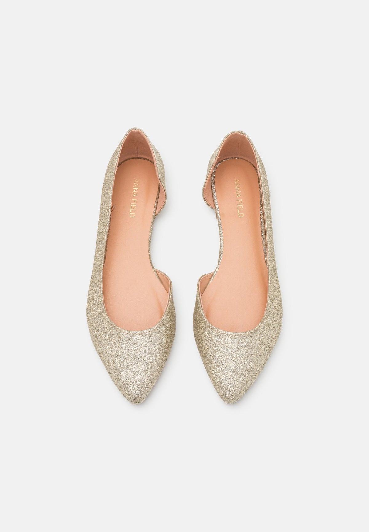 Anna Field Ballet Pumps - Gold