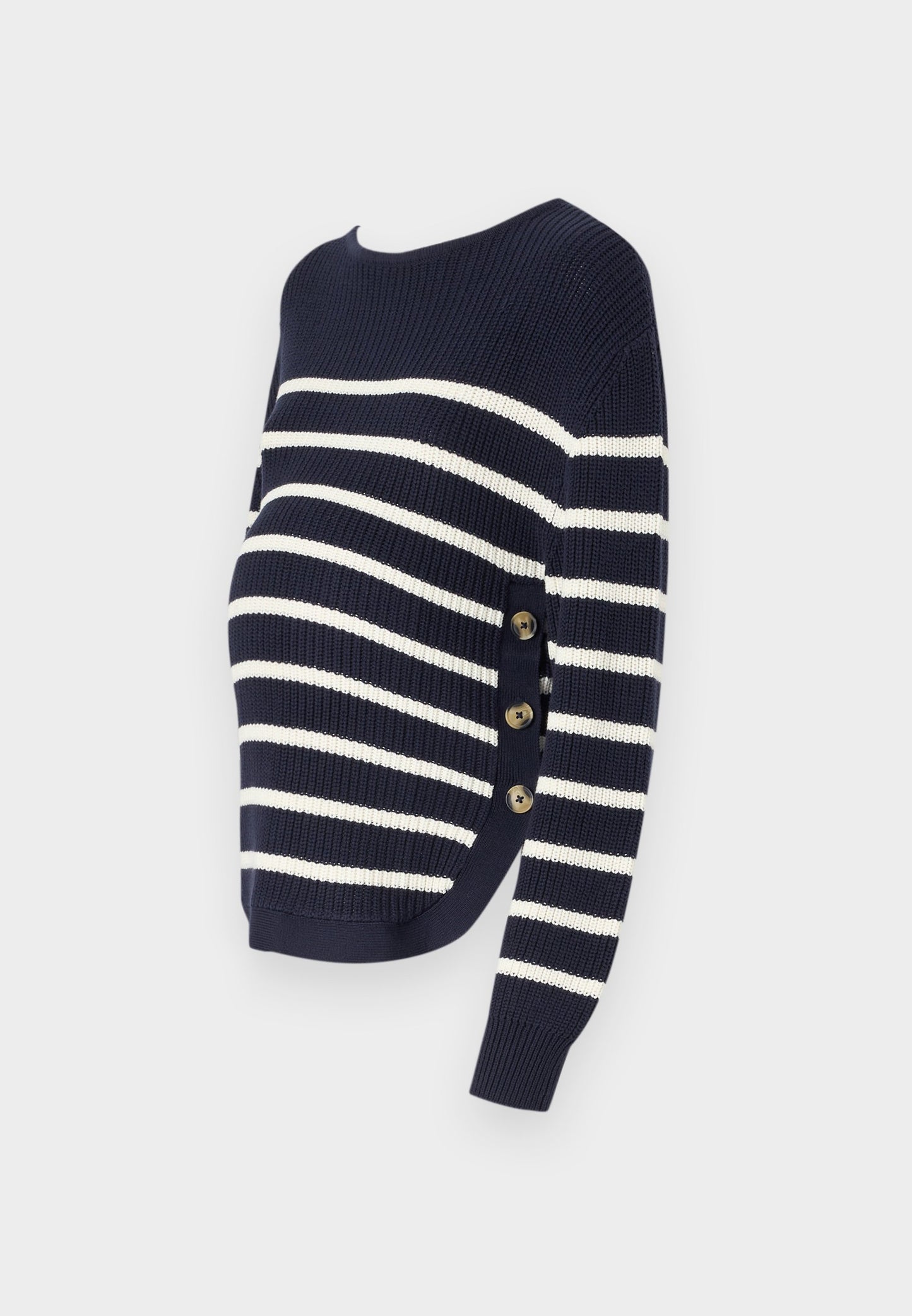 MATERNITY NURSING JUMPER WITH SIDE BUTTONS - Jumper - Off-white/black