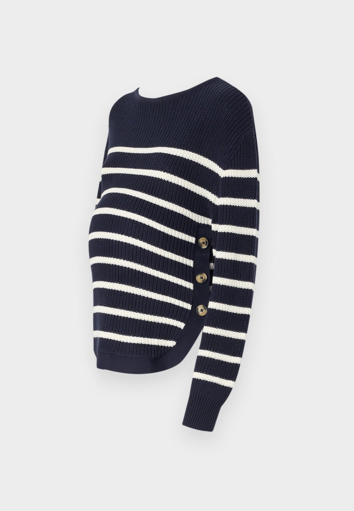 MATERNITY NURSING JUMPER WITH SIDE BUTTONS - Jumper - Off-white/black