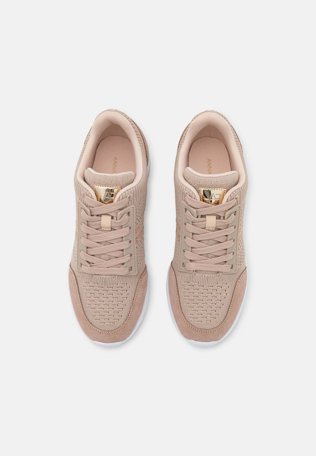 Anna Field Leather Mix - Trainers - Beige