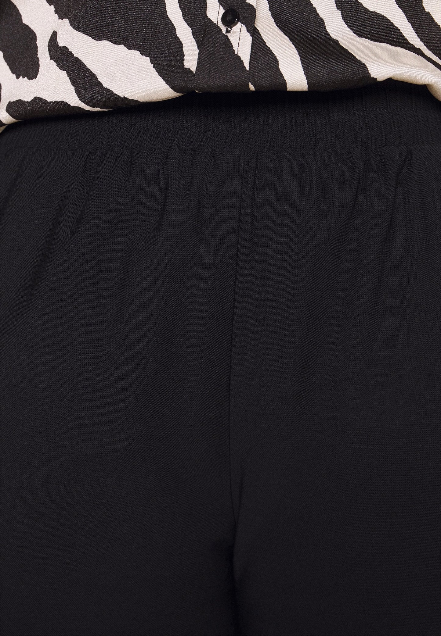 Wide Leg Pant - Trousers - Black