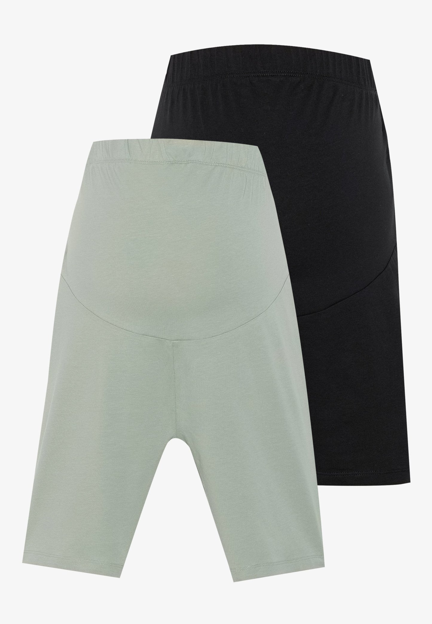 2 PACK - Leggings - Trousers - Black/beige