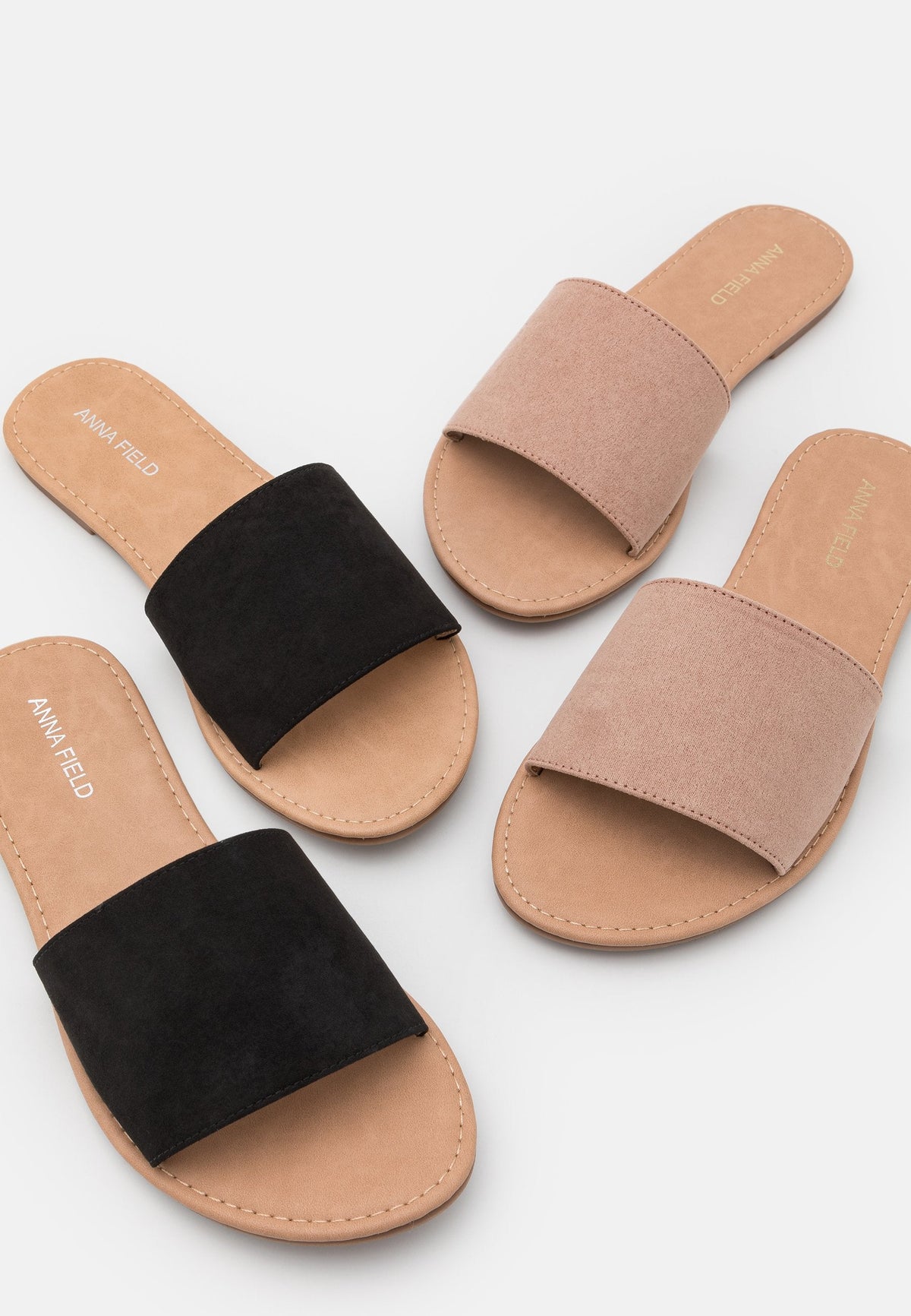 Anna Field 2 Pack - Mules - Black/Light Pink
