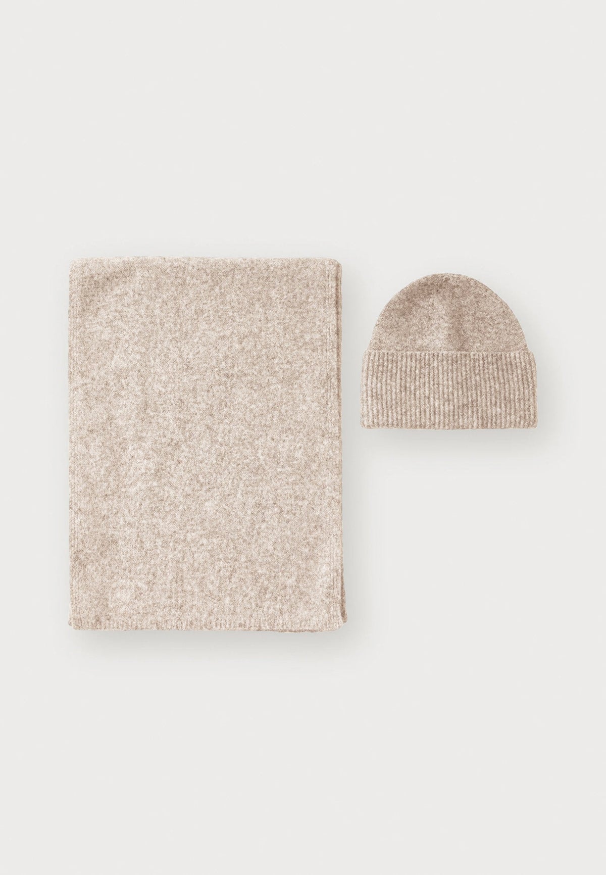 Anna Field SET - Beanie - Grey Melange