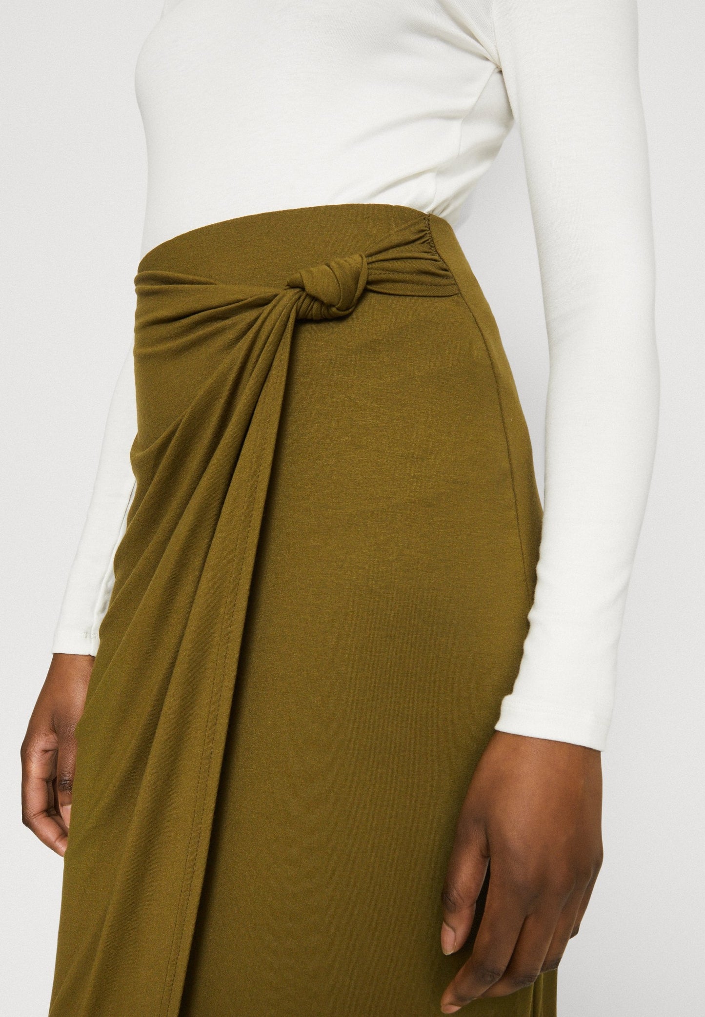 Anna Field Front Knot Midi Skirt - Wrap Skirt