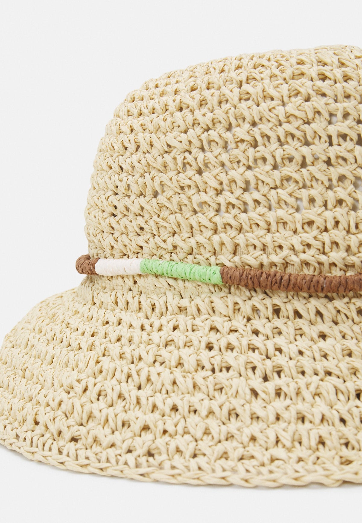 Anna Field Hat - Tan/Green