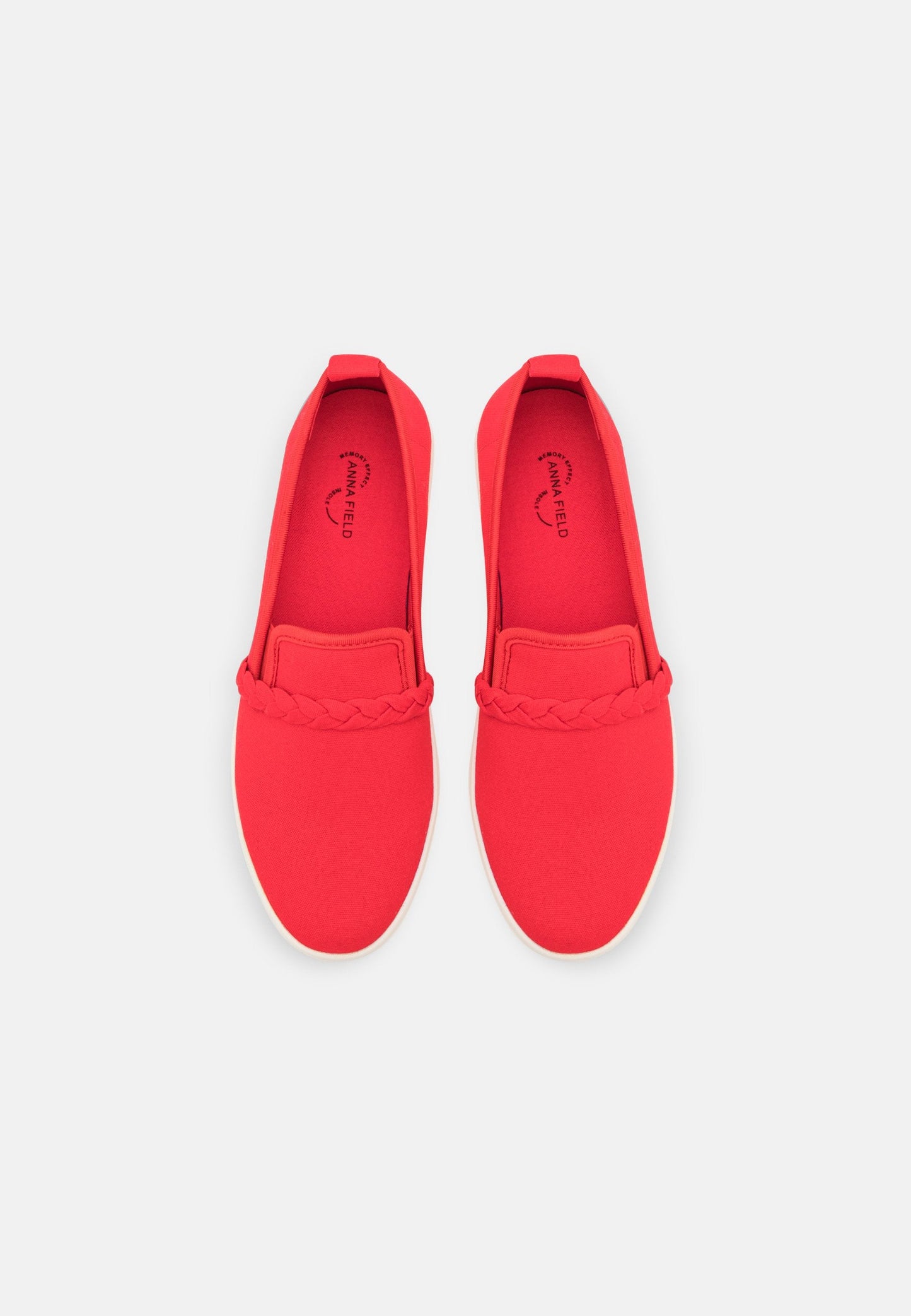 Anna Field Slip-Ons - Red