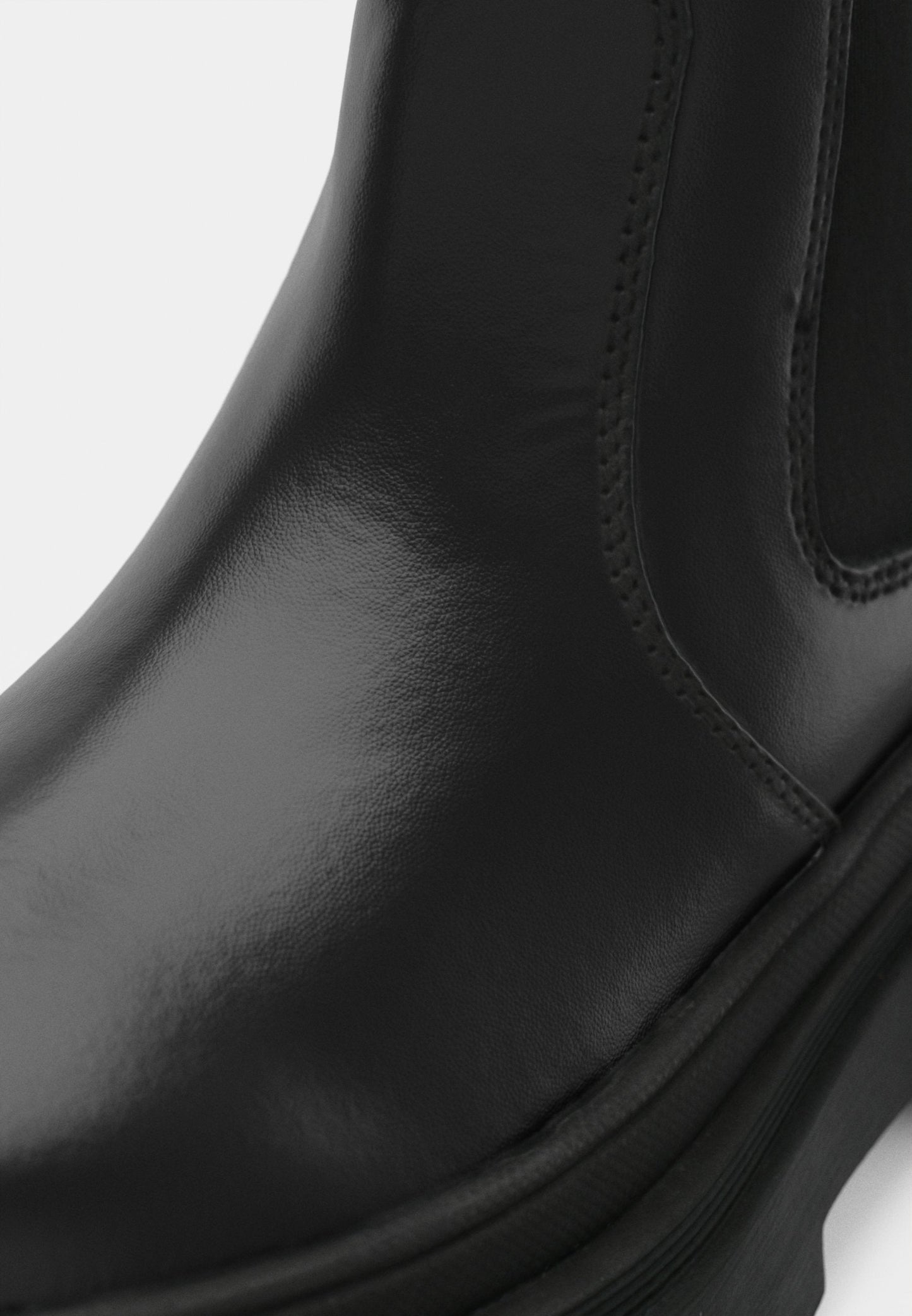 Anna Field LEATHER - Platform Ankle Boots - Black