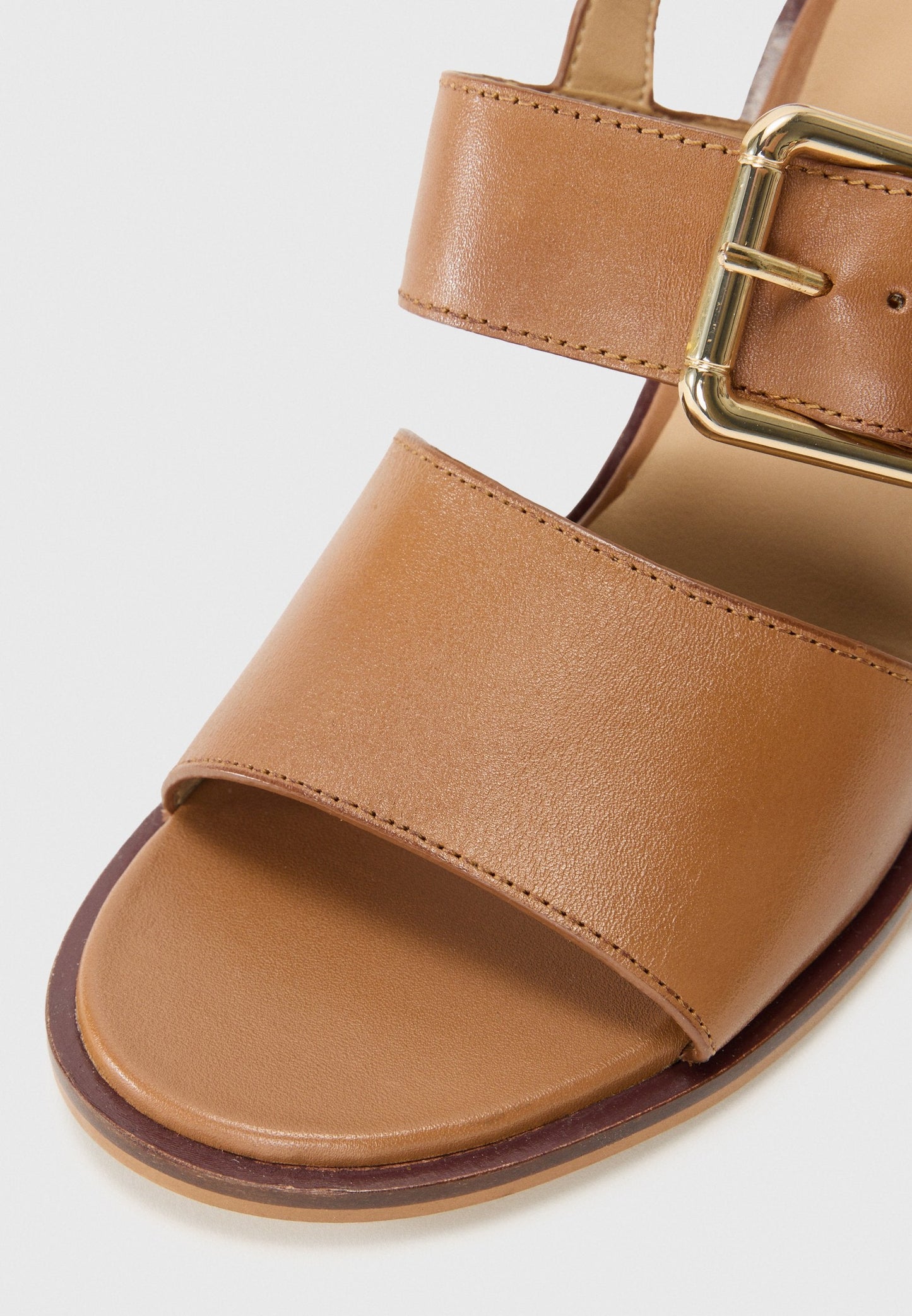 Anna Field LEATHER - High Heeled Sandals - Cognac